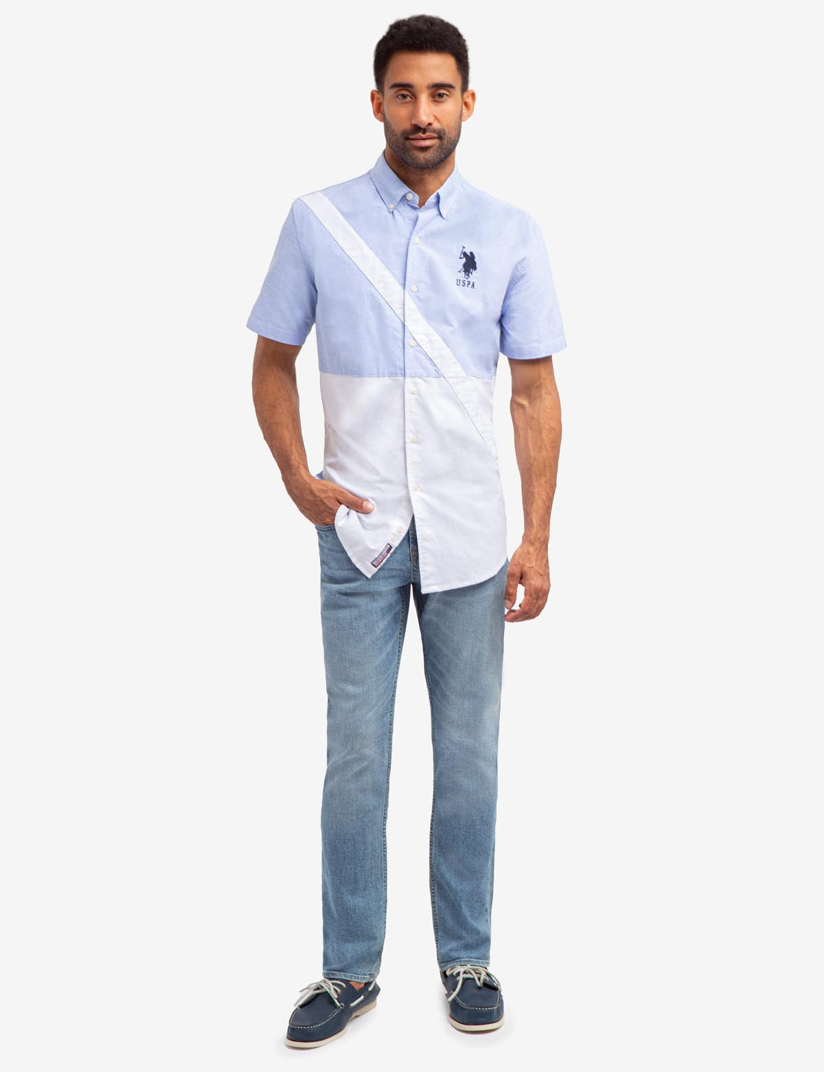 Slim Straight Fit Jeans with Soft Elastic Waist | 5-Pocket Design