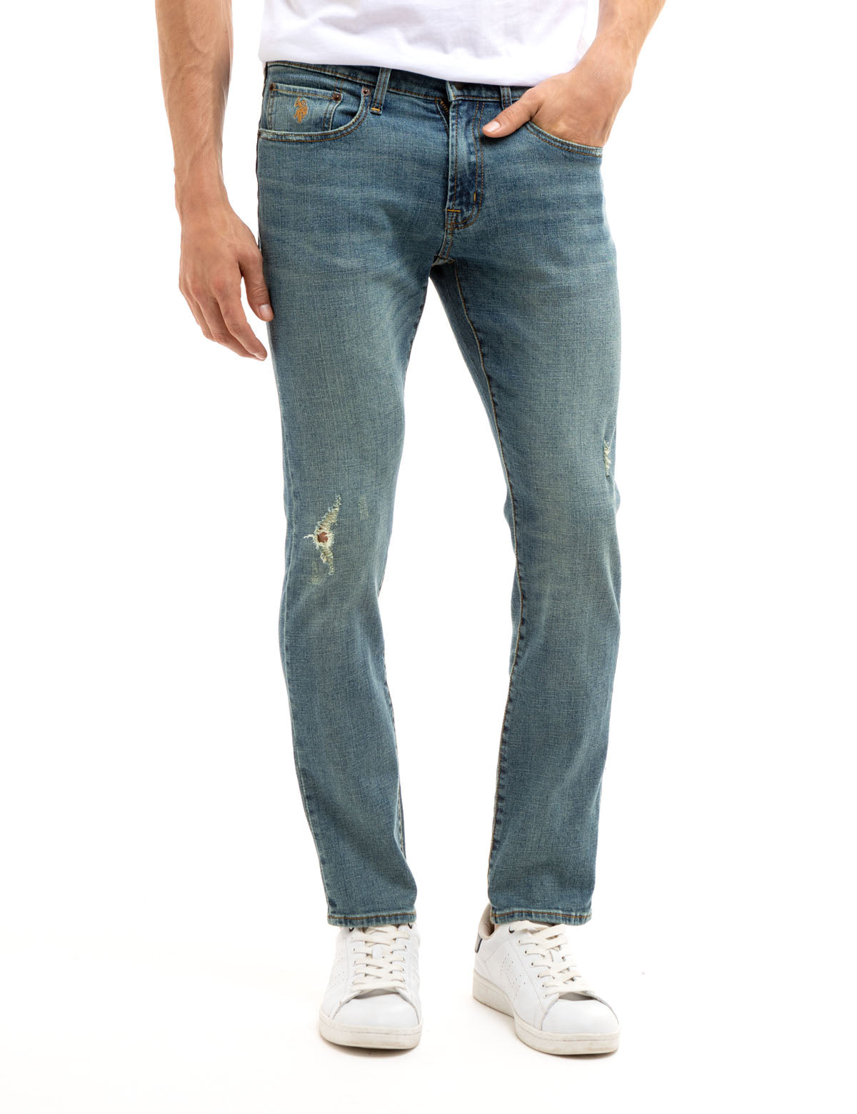 Stretch Slim Fit Jeans for Men | 5-Pocket Comfort