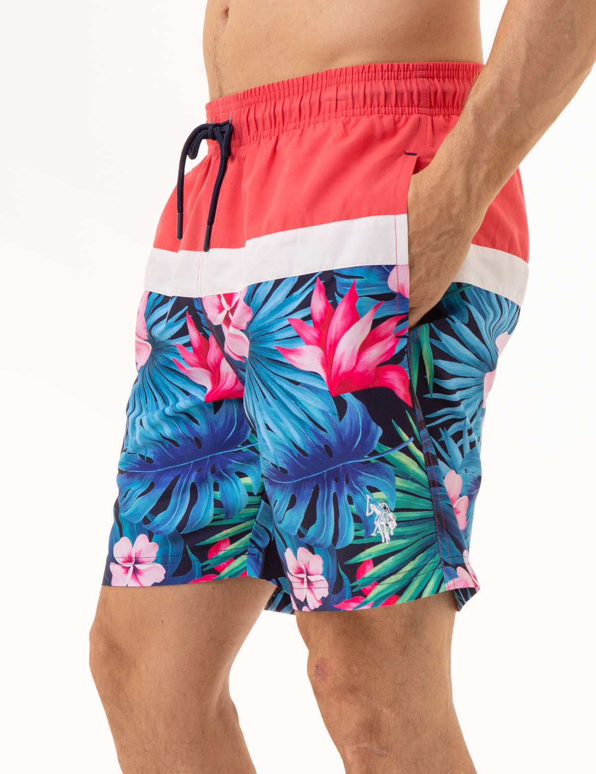 Tropical Colorblock Swim Trunks for Men | 7 Brand
