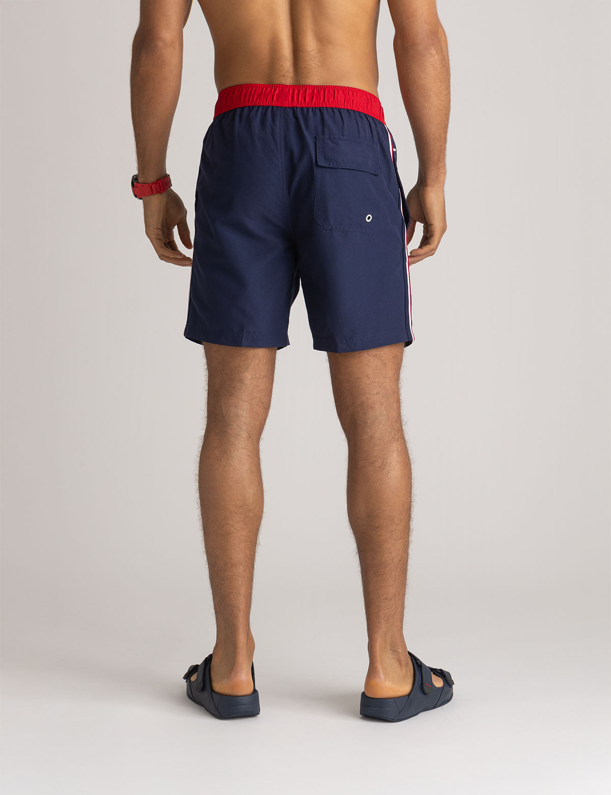 7" Swim Shorts with Side Pockets & Adjustable Waist | Athletic Fit