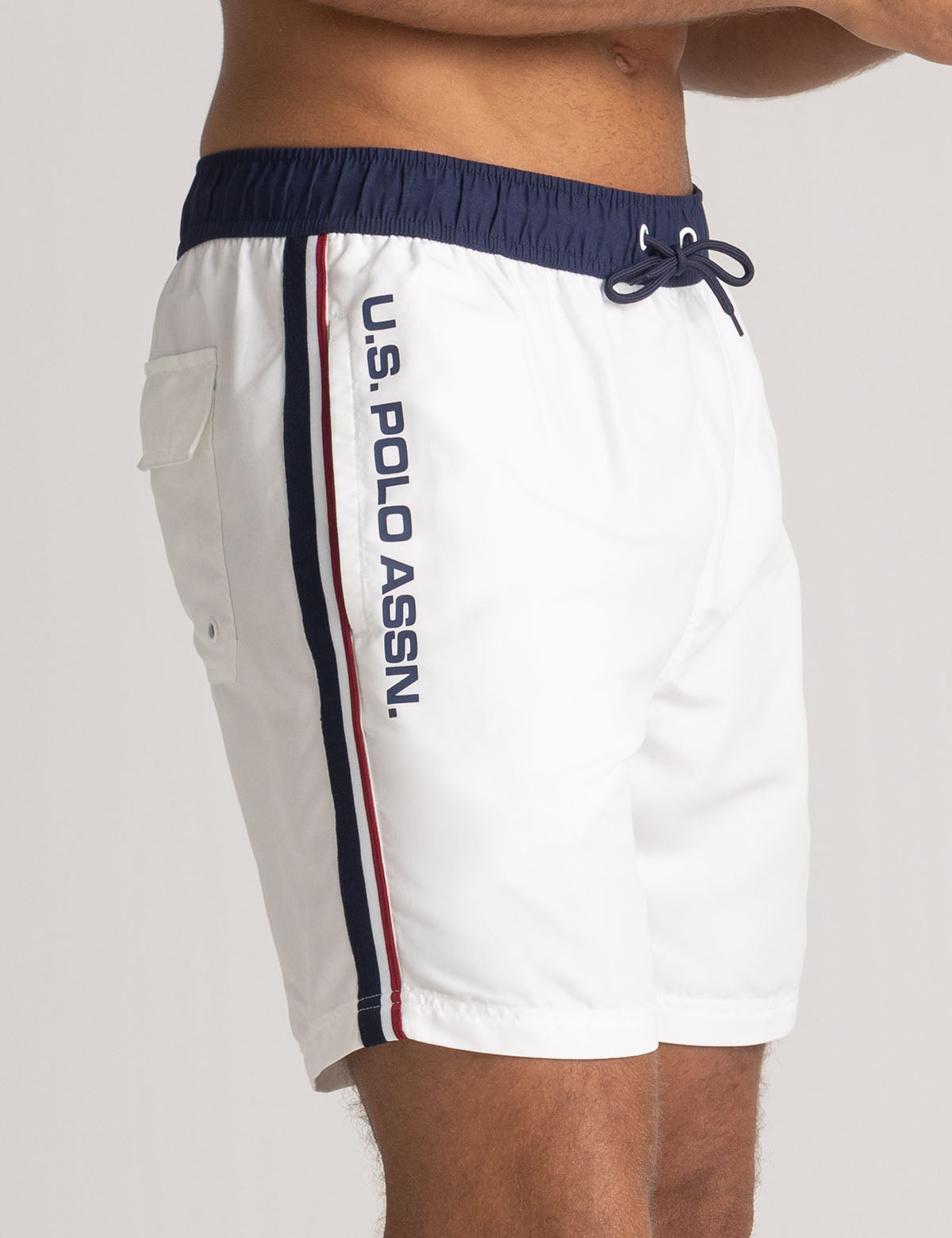 7" Swim Shorts with Side Pockets & Adjustable Waist | Athletic Fit