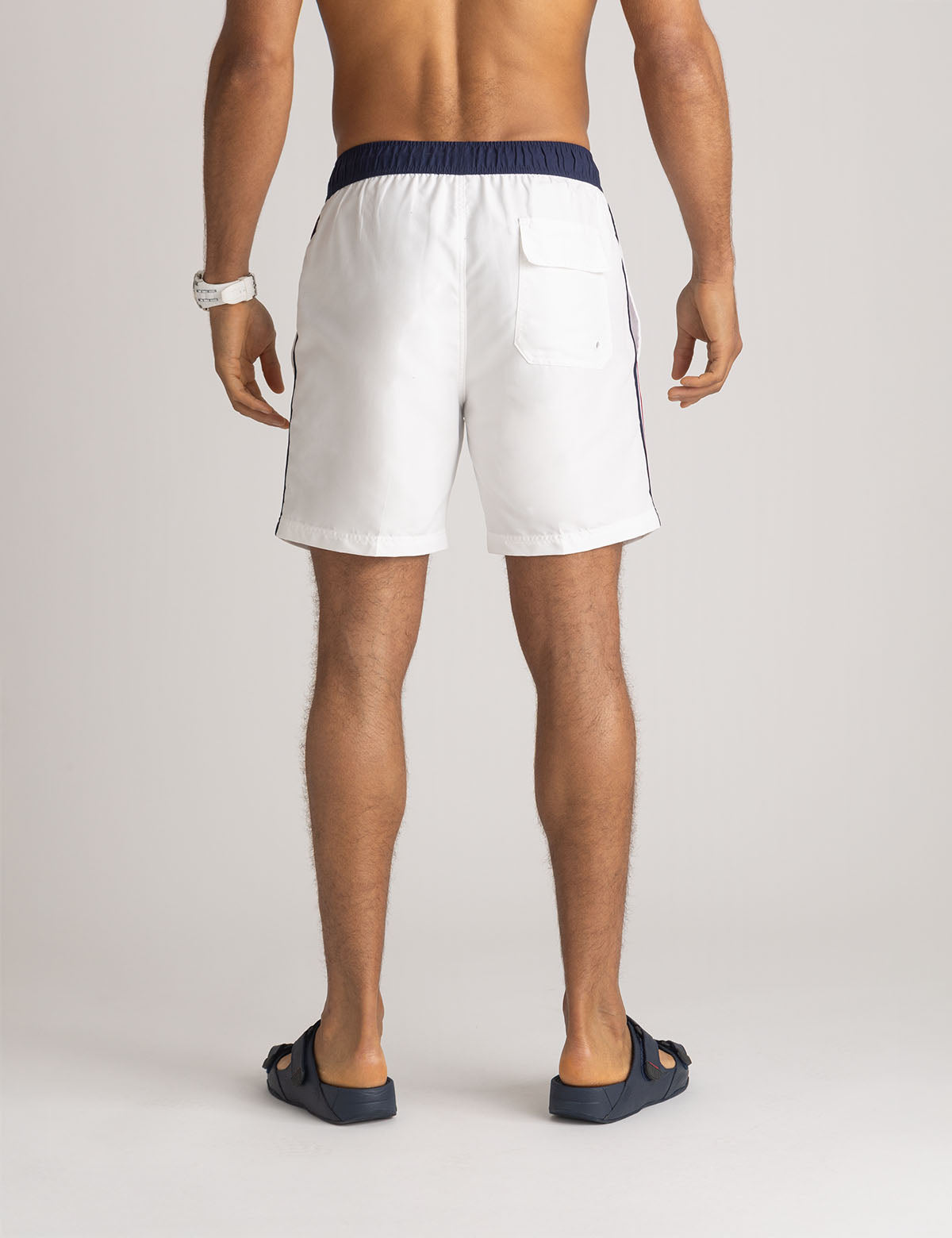 7" Swim Shorts with Side Pockets & Adjustable Waist | Athletic Fit