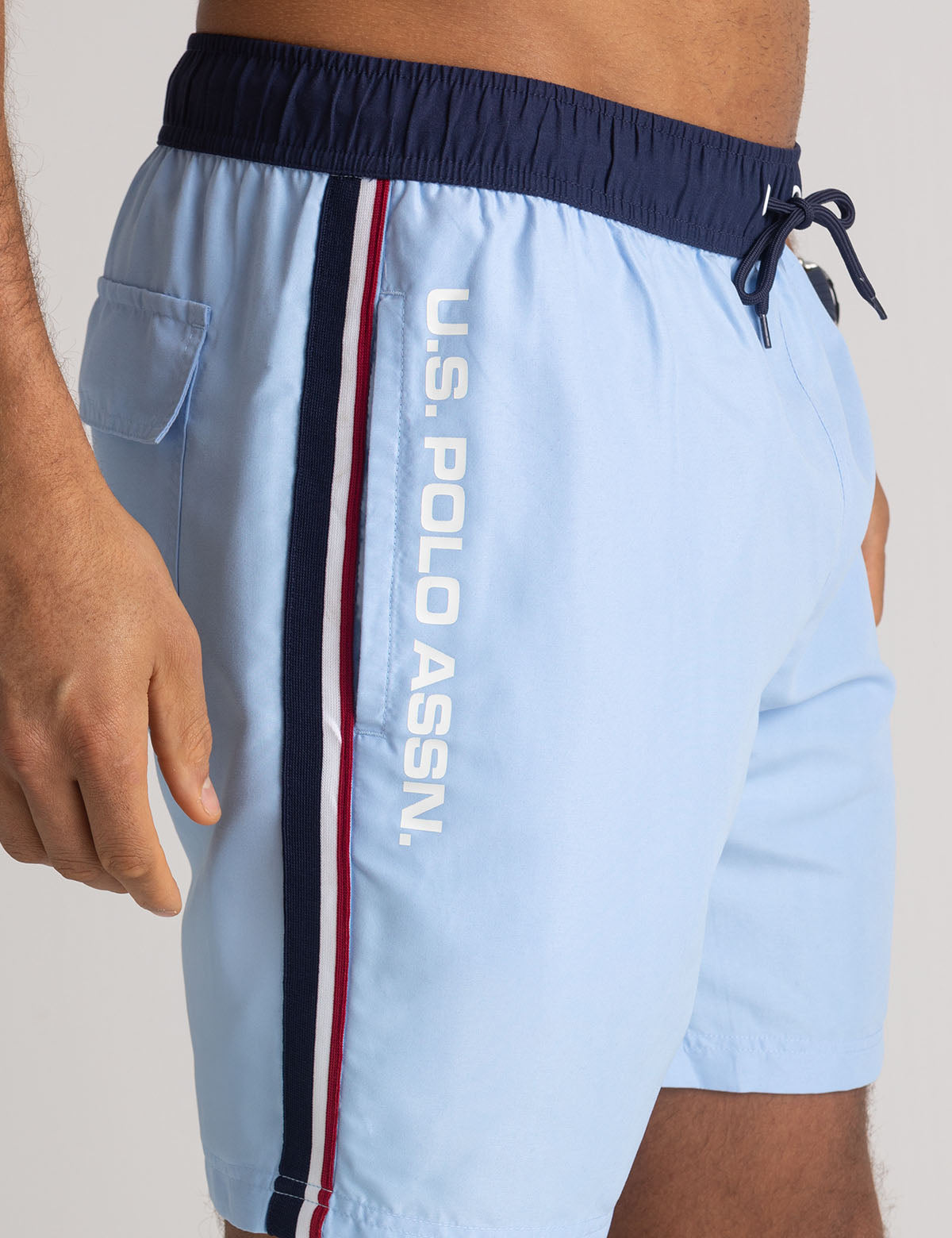 7" Swim Shorts with Side Pockets & Adjustable Waist | Athletic Fit