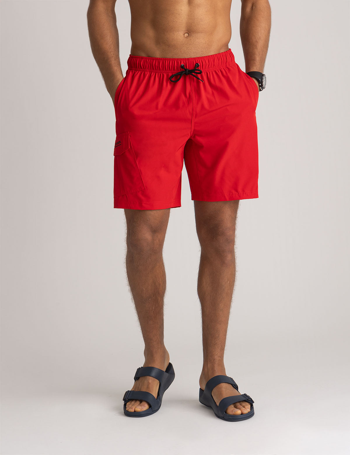 8.5\" Swim Shorts with Zip & Cargo Pockets | Quick-Dry Performance