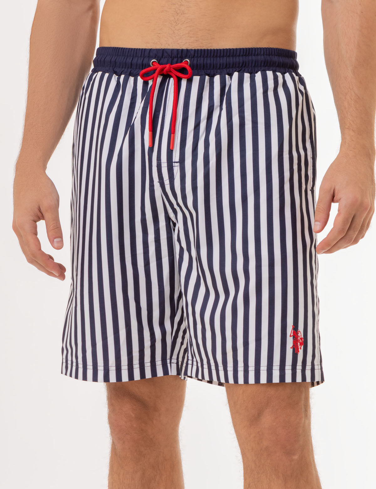 9\" Striped Swim Trunks for Men | Quick-Dry & Comfortable