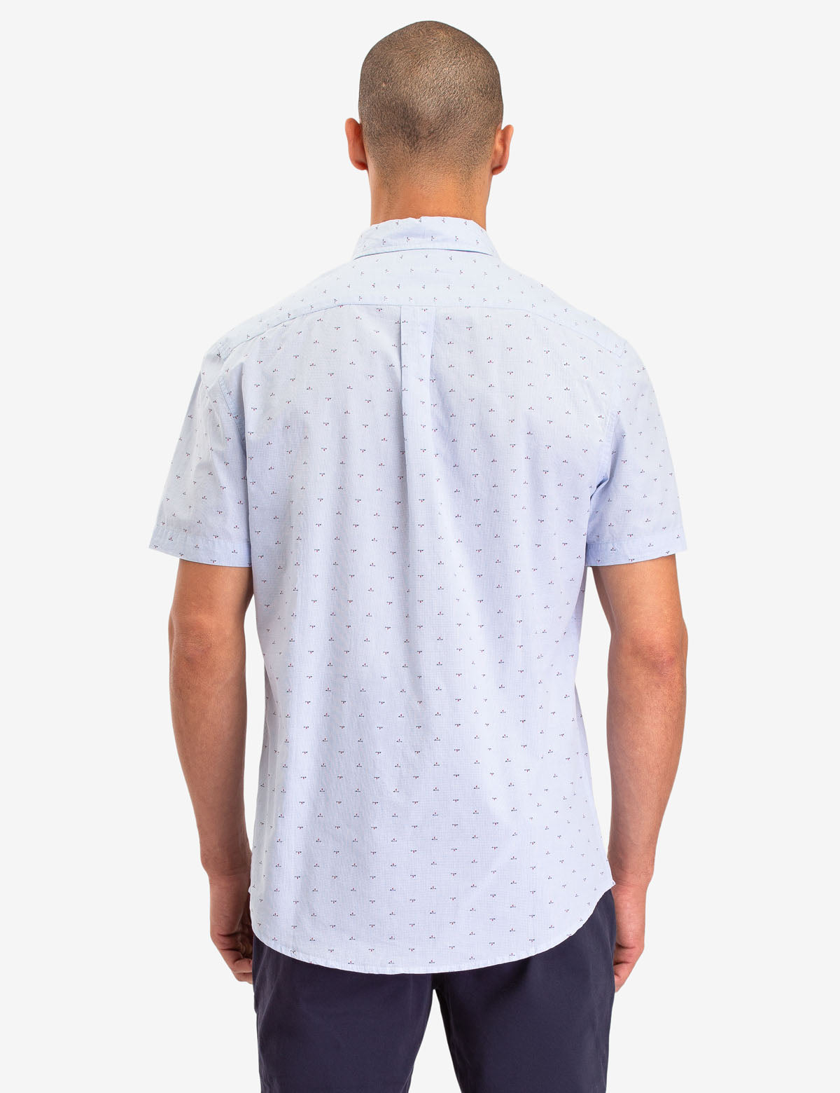All Over Mallet Print Cotton Short Sleeve Shirt | Button Up Casual