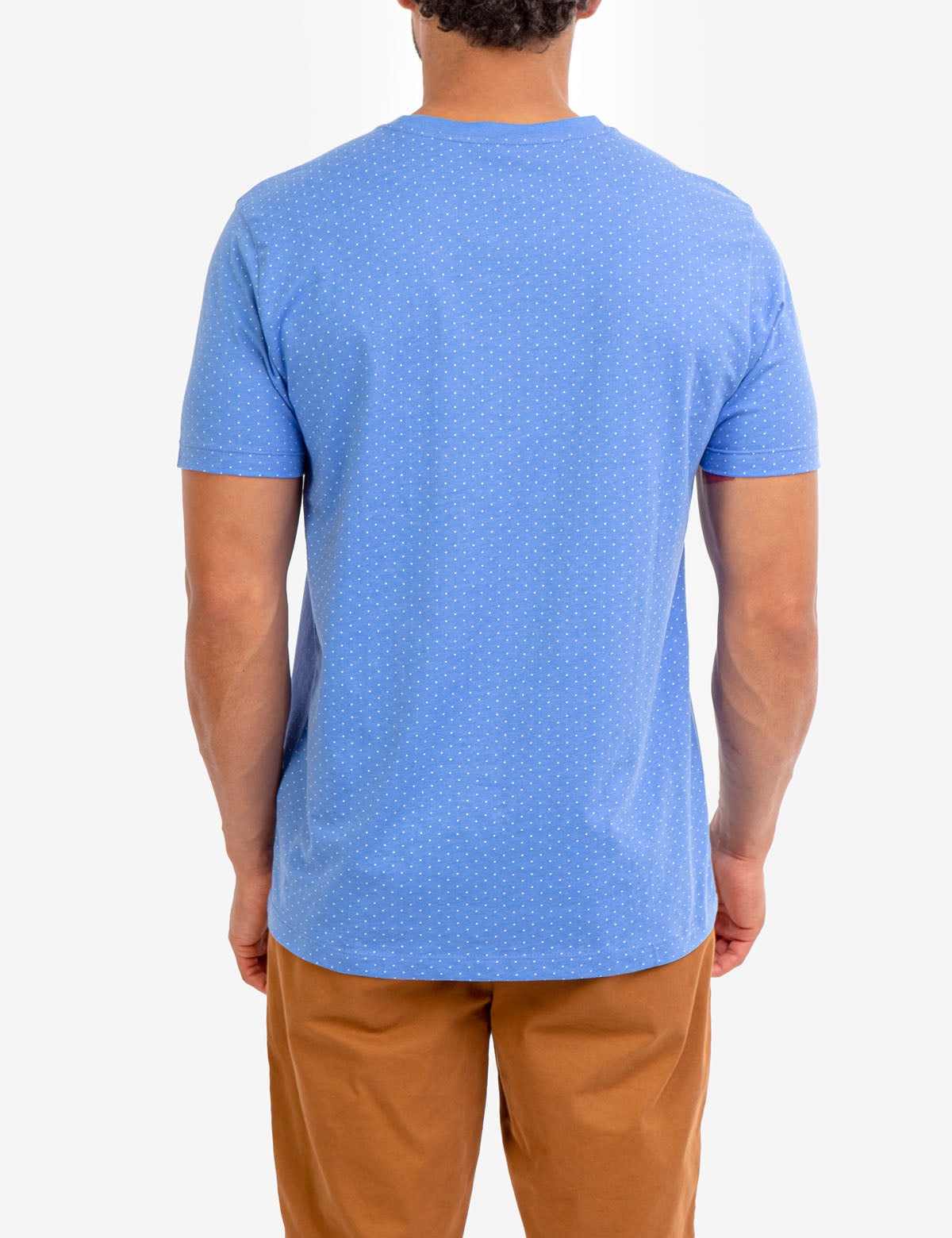 Polka Dot Print T-Shirt with Crew Neck & Short Sleeves