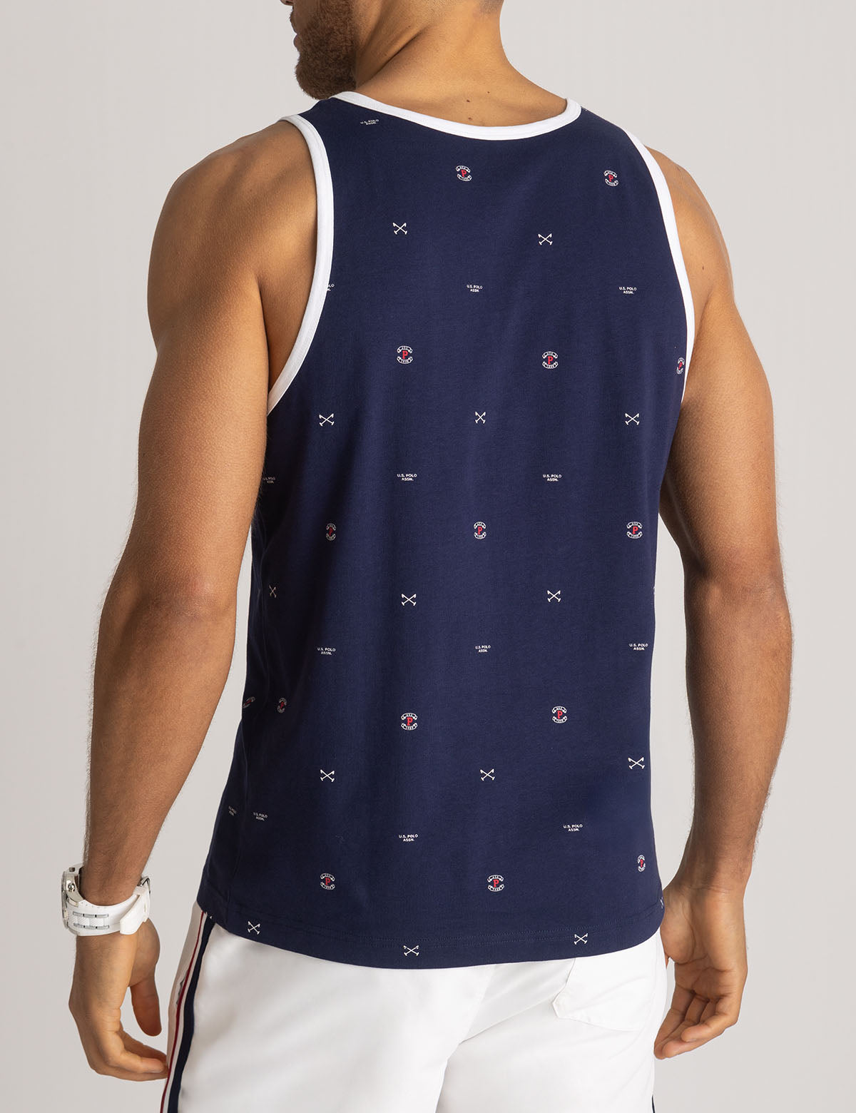 Color Block Jersey Muscle Tank | All Over Print Design