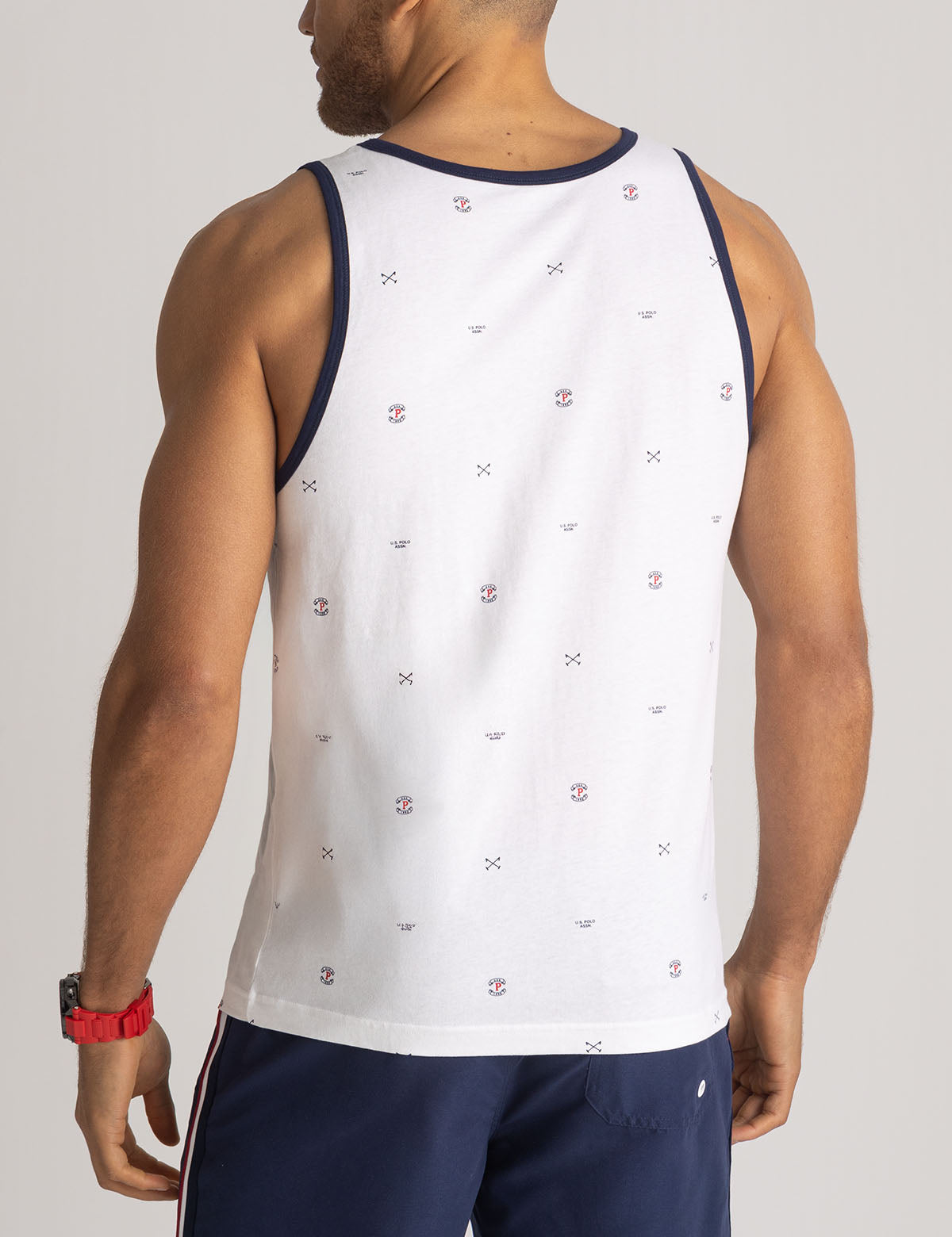Color Block Jersey Muscle Tank | All Over Print Design