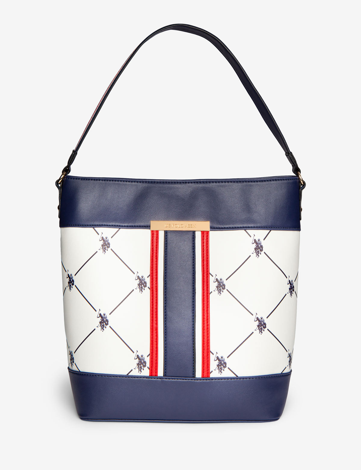 American Heritage Hobo Bag | Leather Shoulder Handbag 10.25” x 12.5”