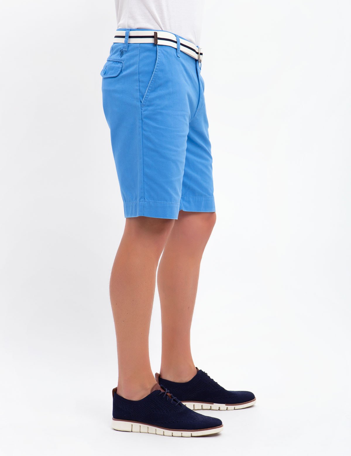 Men's Cotton Belted Shorts with Removable Belt | Hartford