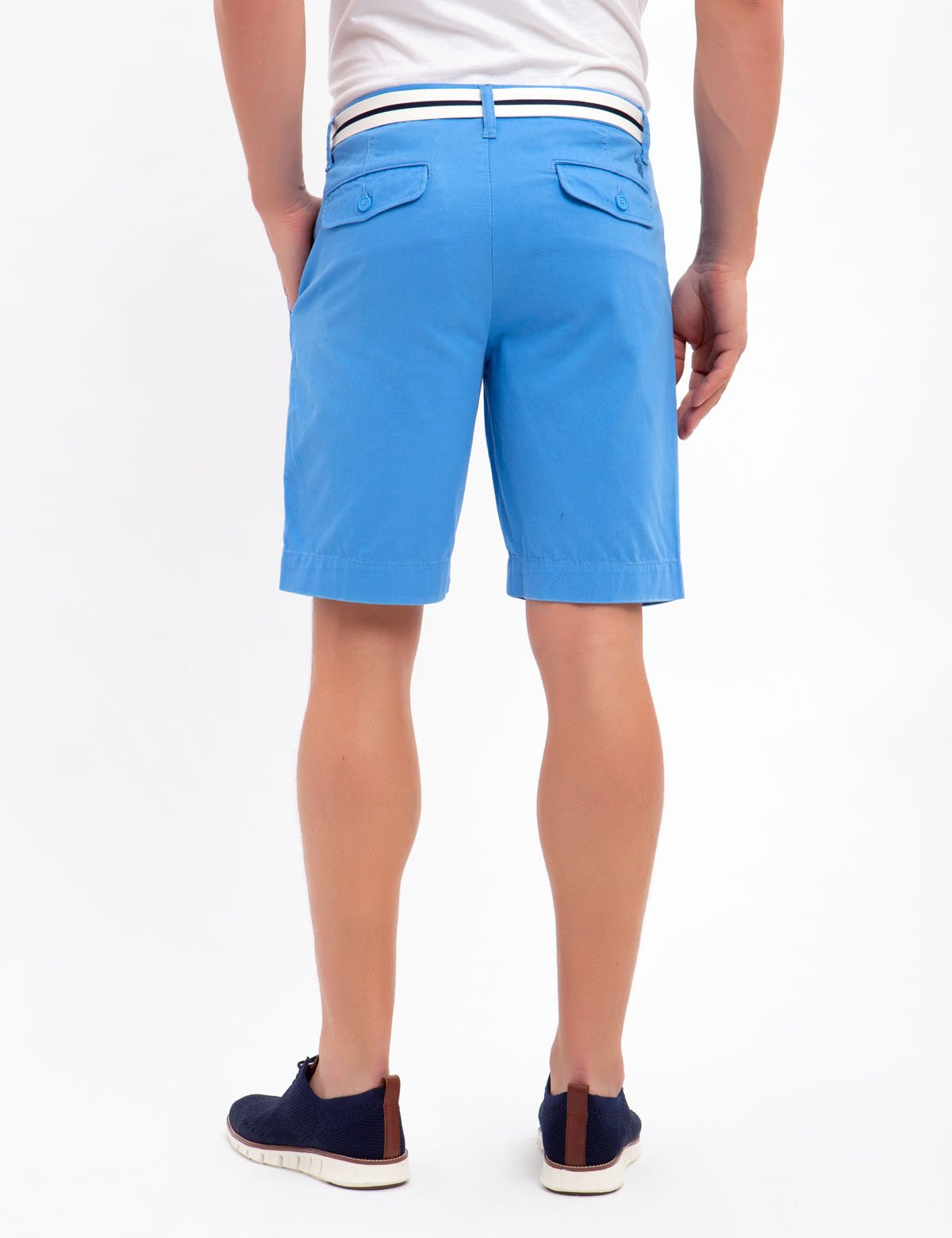 Men's Cotton Belted Shorts with Removable Belt | Hartford