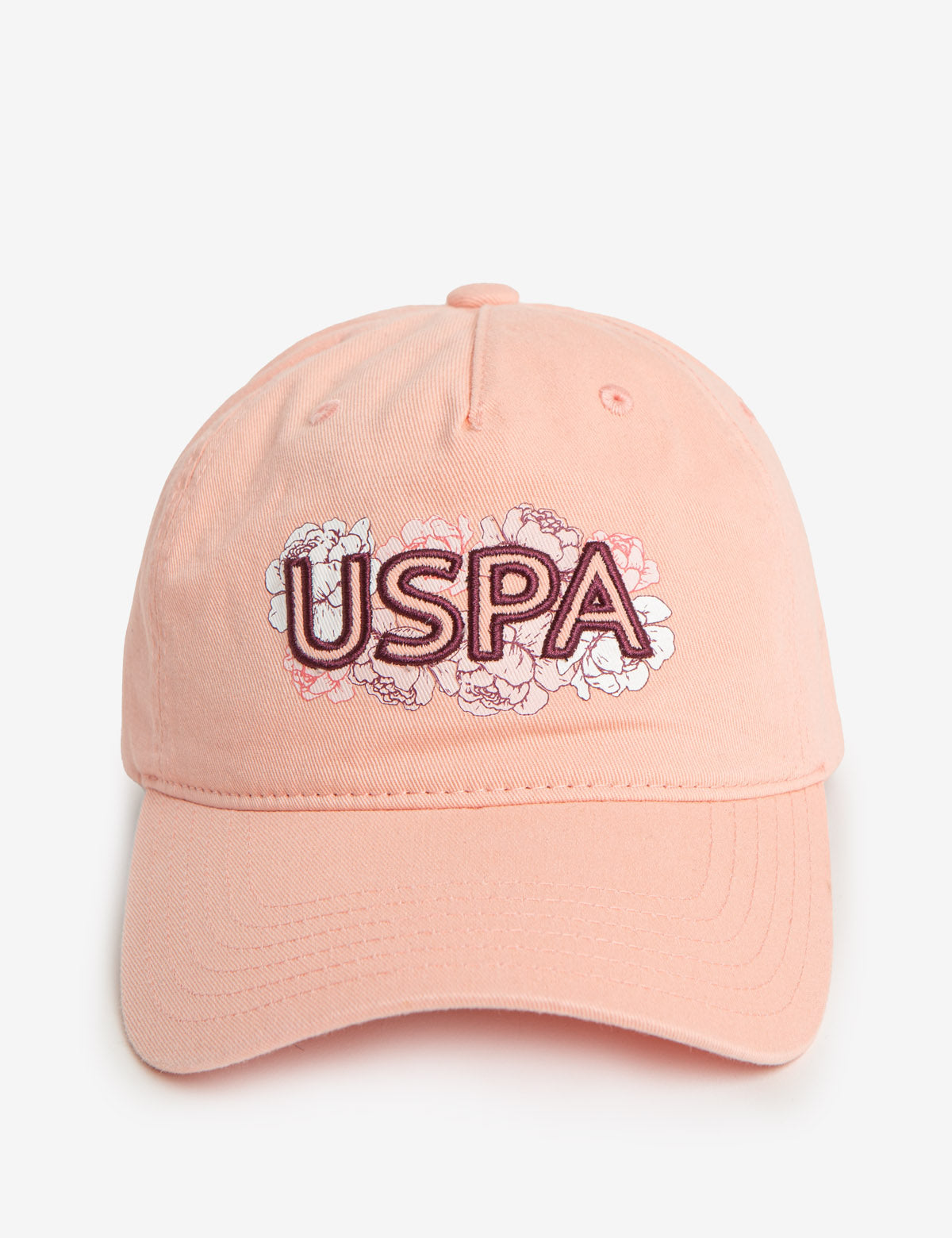Floral USPA Dad Cap with Etched Applique | Stylish Baseball Hat