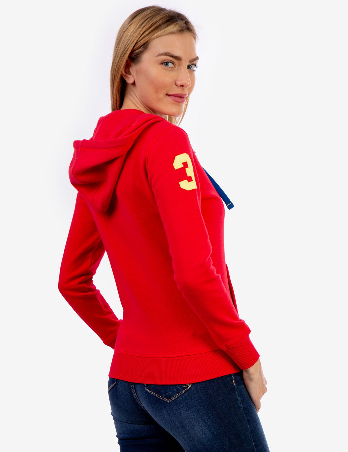 Logo Zip Front Hoodie with Kangaroo Pockets & Adjustable Hood