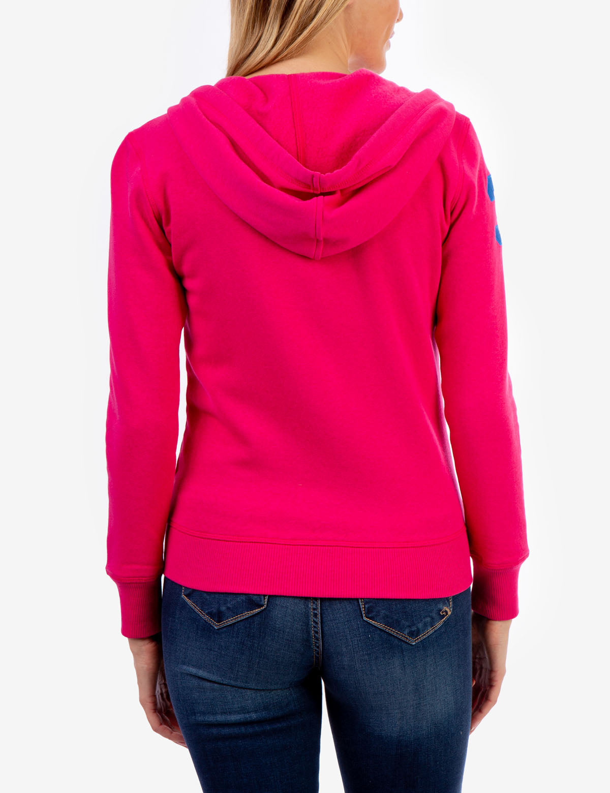 Logo Zip Front Hoodie with Kangaroo Pockets & Adjustable Hood