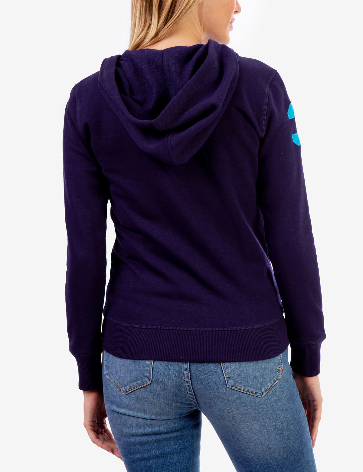 Logo Zip Front Hoodie with Kangaroo Pockets & Adjustable Hood
