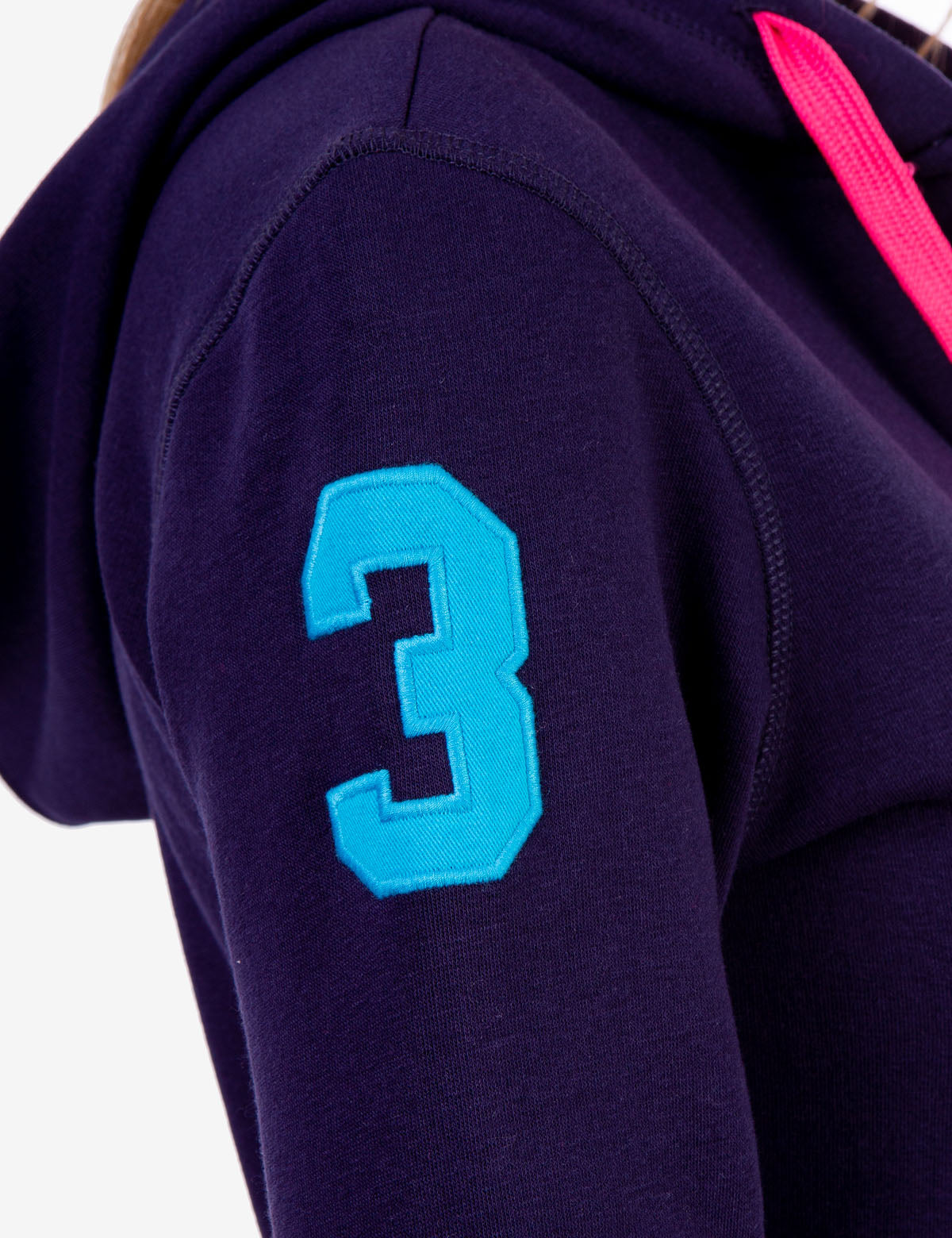 Logo Zip Front Hoodie with Kangaroo Pockets & Adjustable Hood
