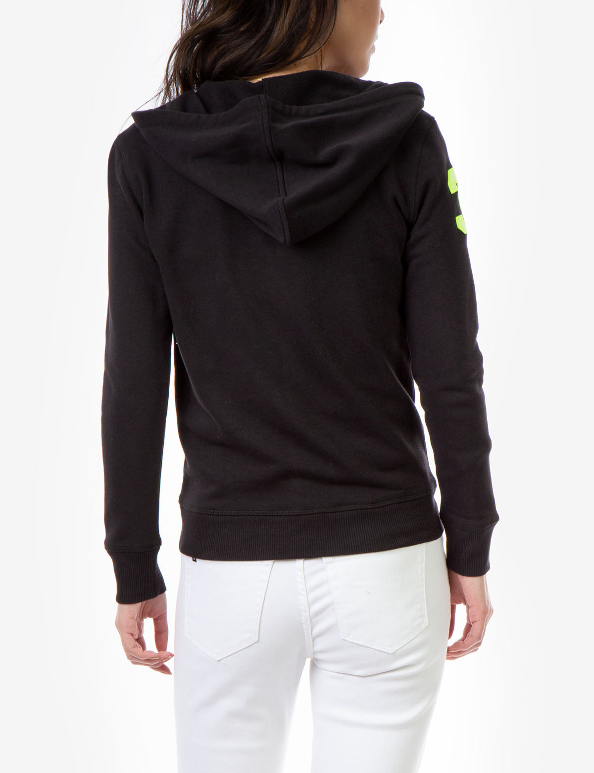 Logo Zip Front Hoodie with Kangaroo Pockets & Adjustable Hood