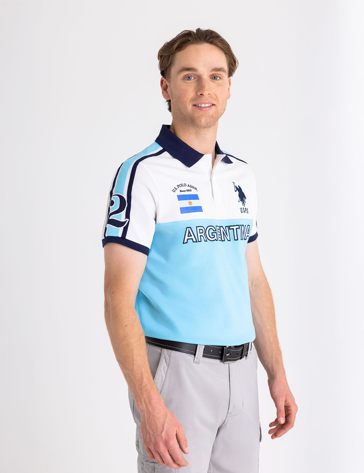 Color Block Pique Polo Shirt | Argentina