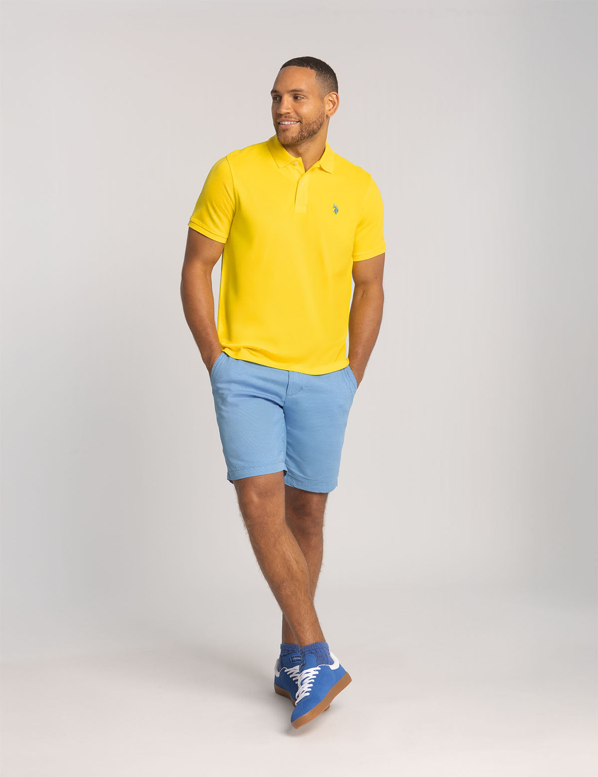 Men's Solid Pique Polo Shirt with Small Logo | Casual Wear