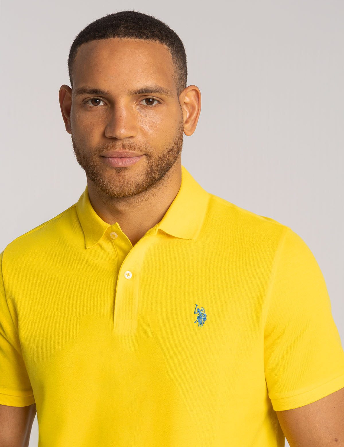 Men's Solid Pique Polo Shirt with Small Logo | Casual Wear