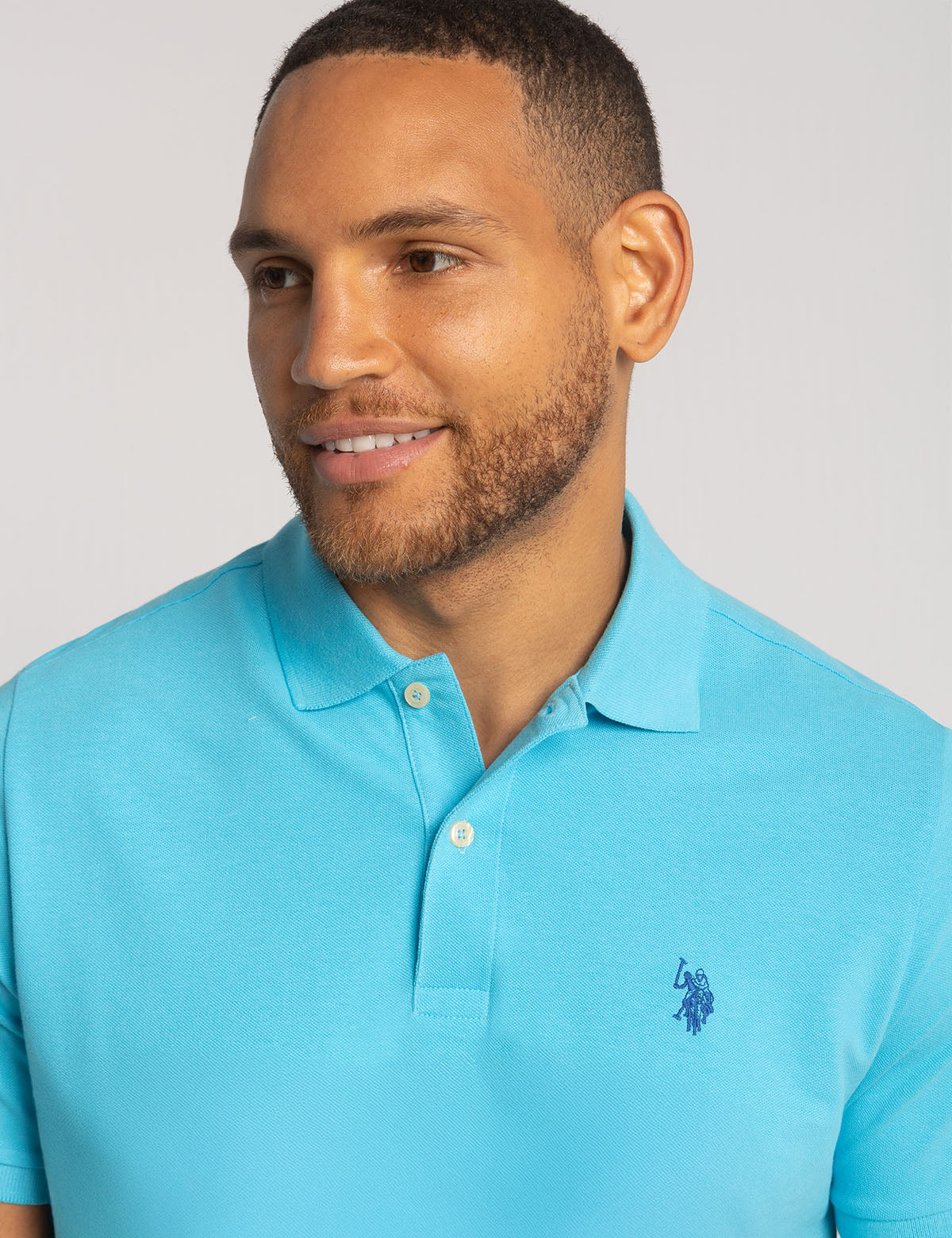 Men's Solid Pique Polo Shirt with Small Logo | Casual Wear
