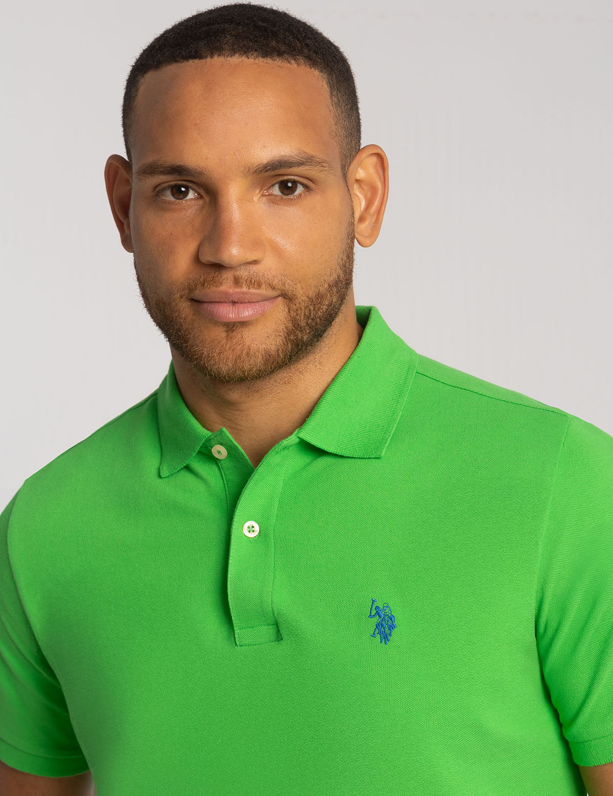Men's Solid Pique Polo Shirt with Small Logo | Casual Wear