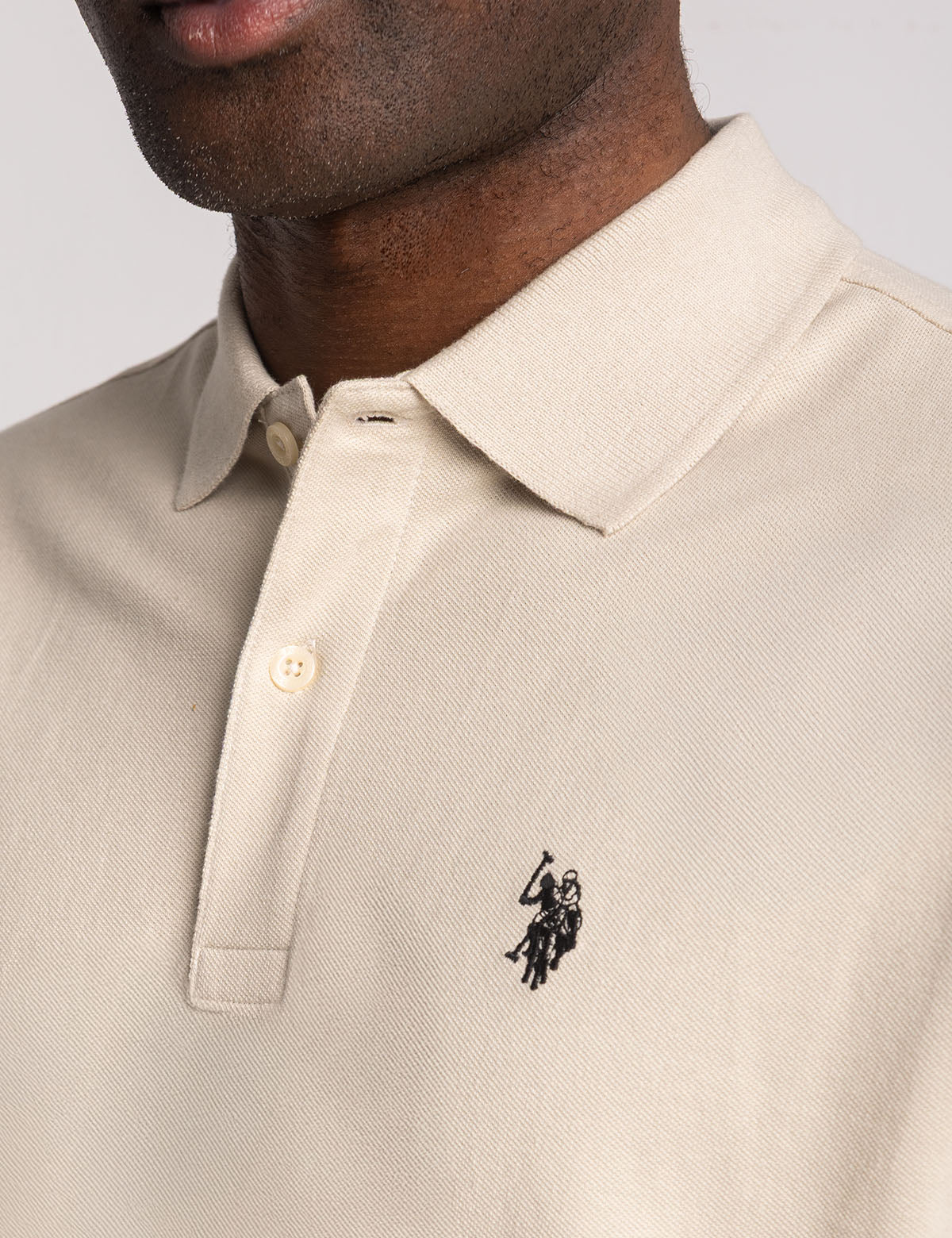 Men's Solid Pique Polo Shirt with Small Logo | Casual Wear