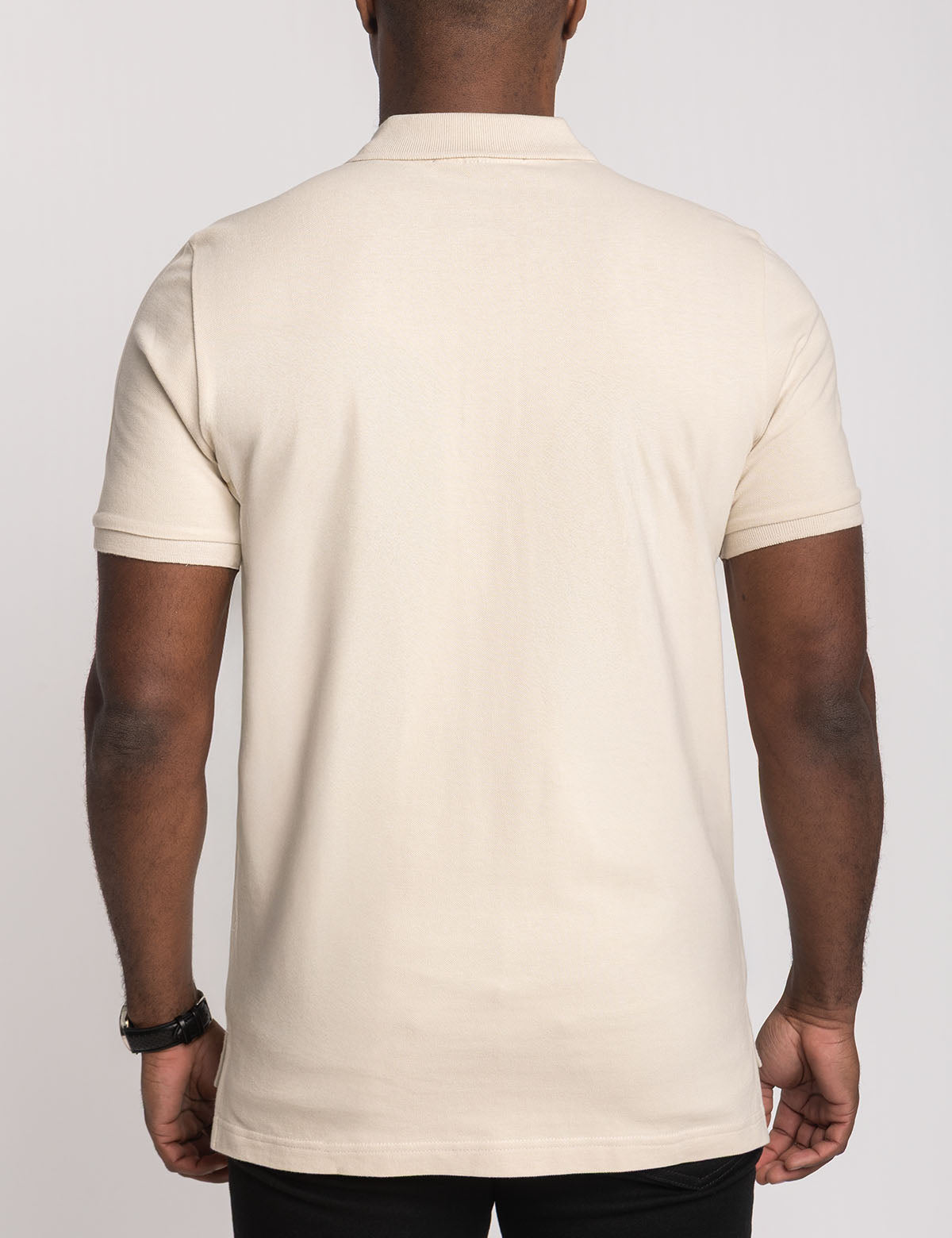 Men's Solid Pique Polo Shirt with Small Logo | Casual Wear