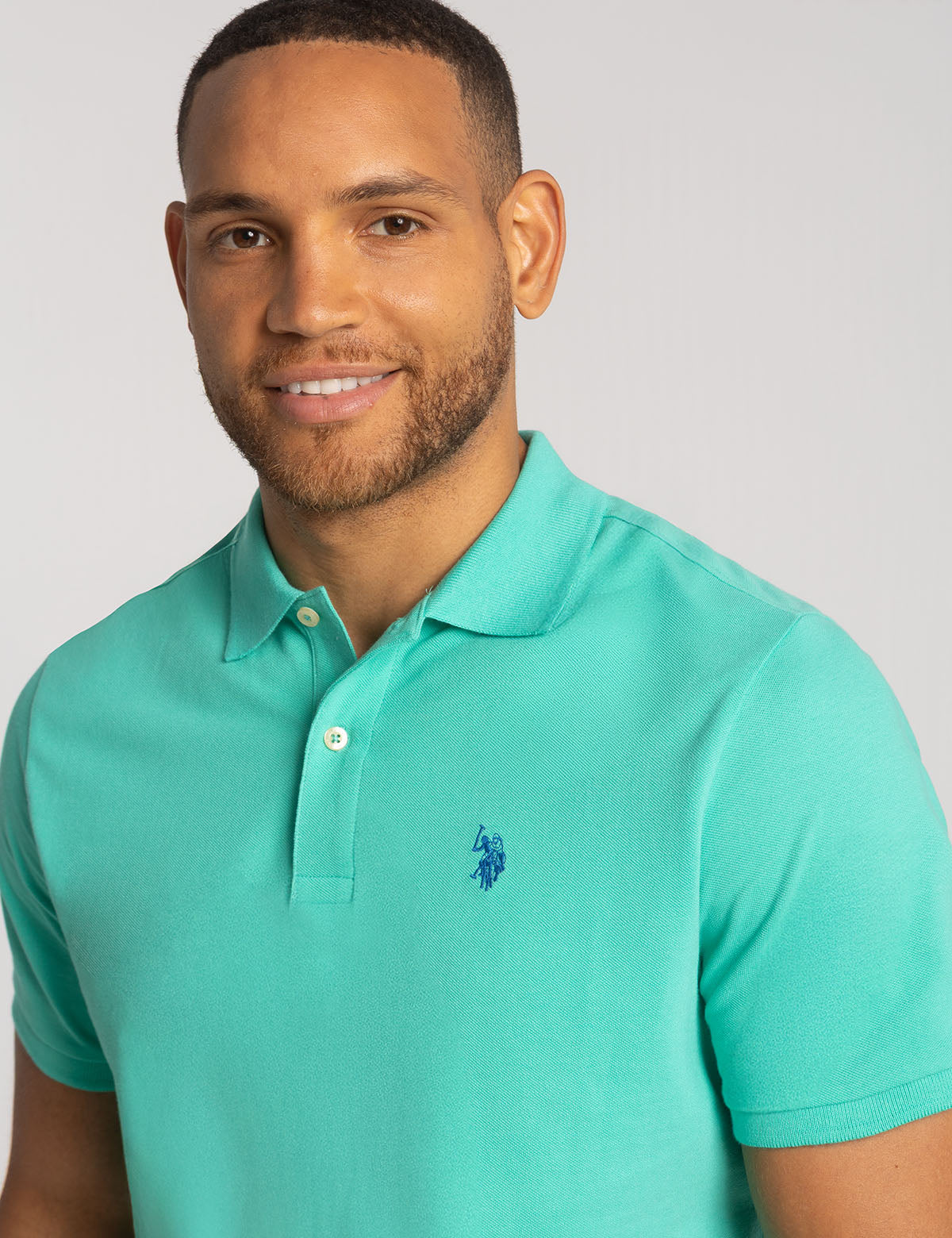 Men's Solid Pique Polo Shirt with Small Logo | Casual Wear