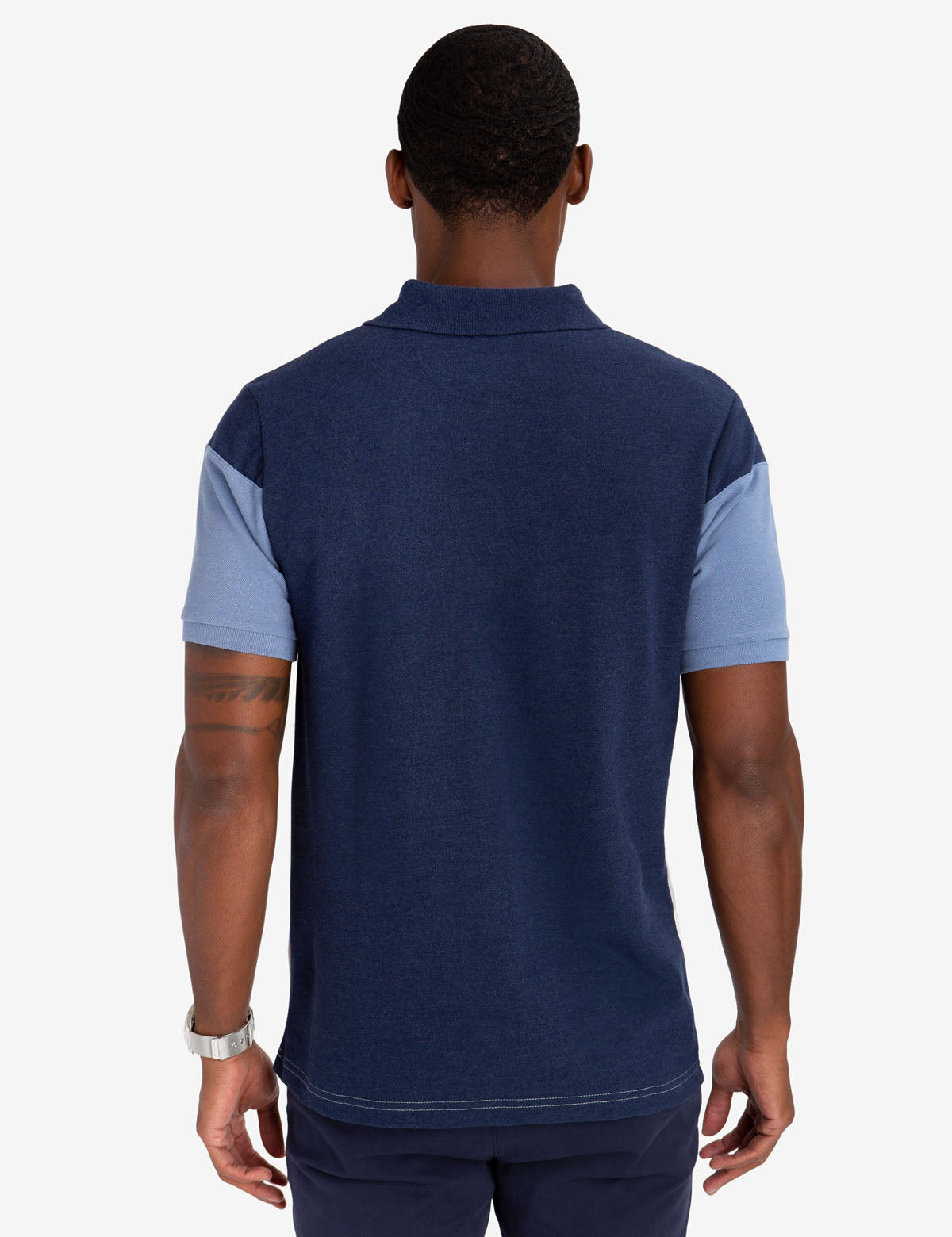 Classic Fit Colorblock Polo Shirt | Black Mallet