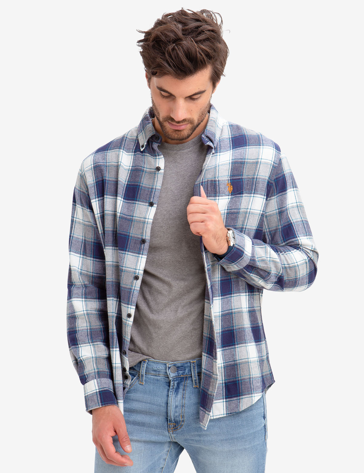 Black Mallet Heather Plaid Flannel Shirt | 100% Cotton & Cozy