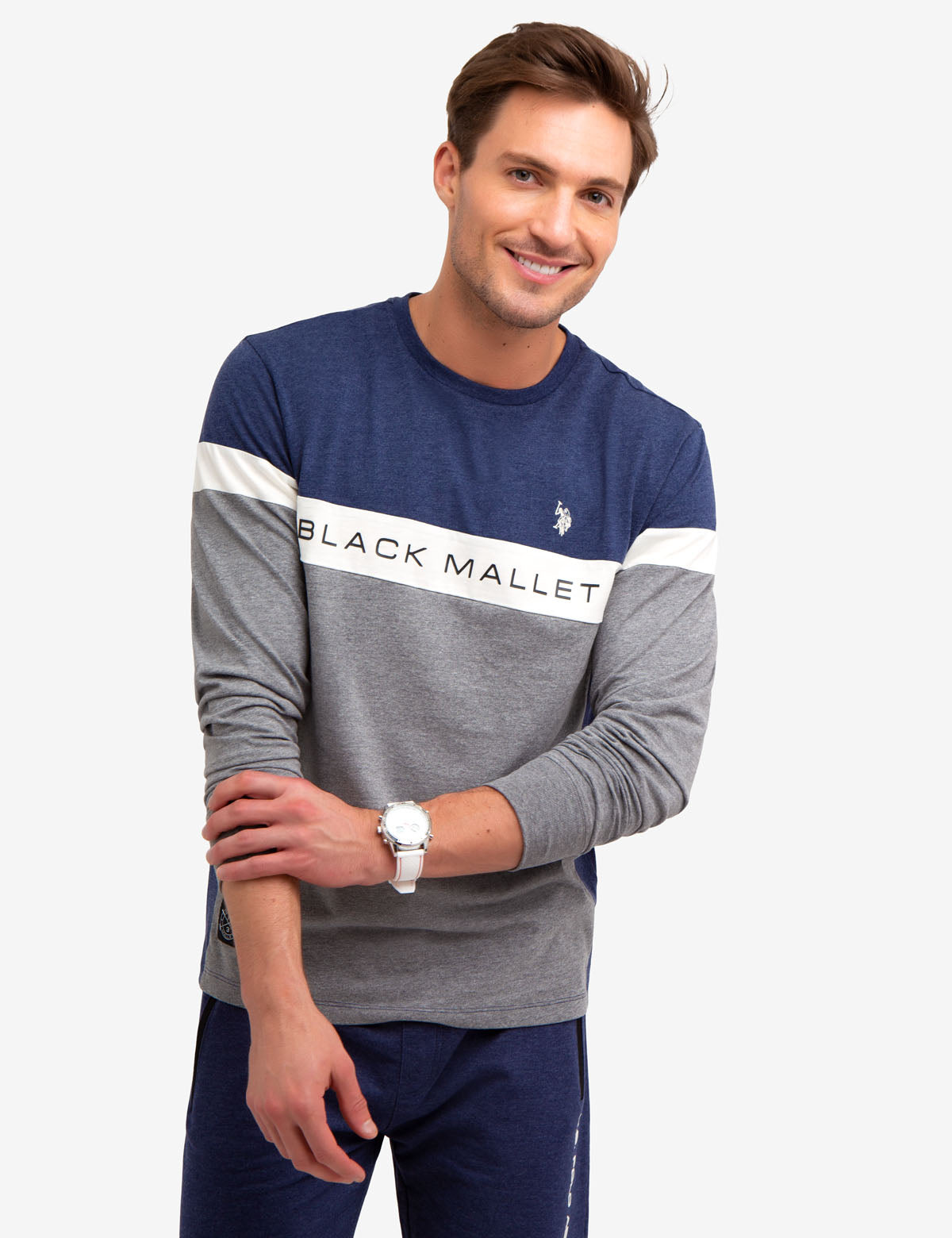 Black Mallet Long Sleeve Shirt | Cotton-Polyester Blend