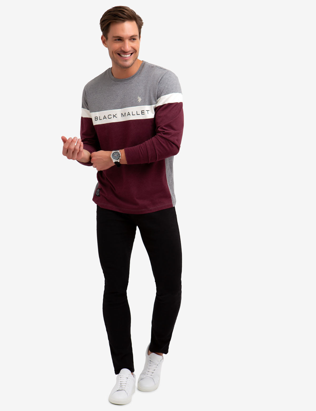 Black Mallet Long Sleeve Shirt | Cotton-Polyester Blend