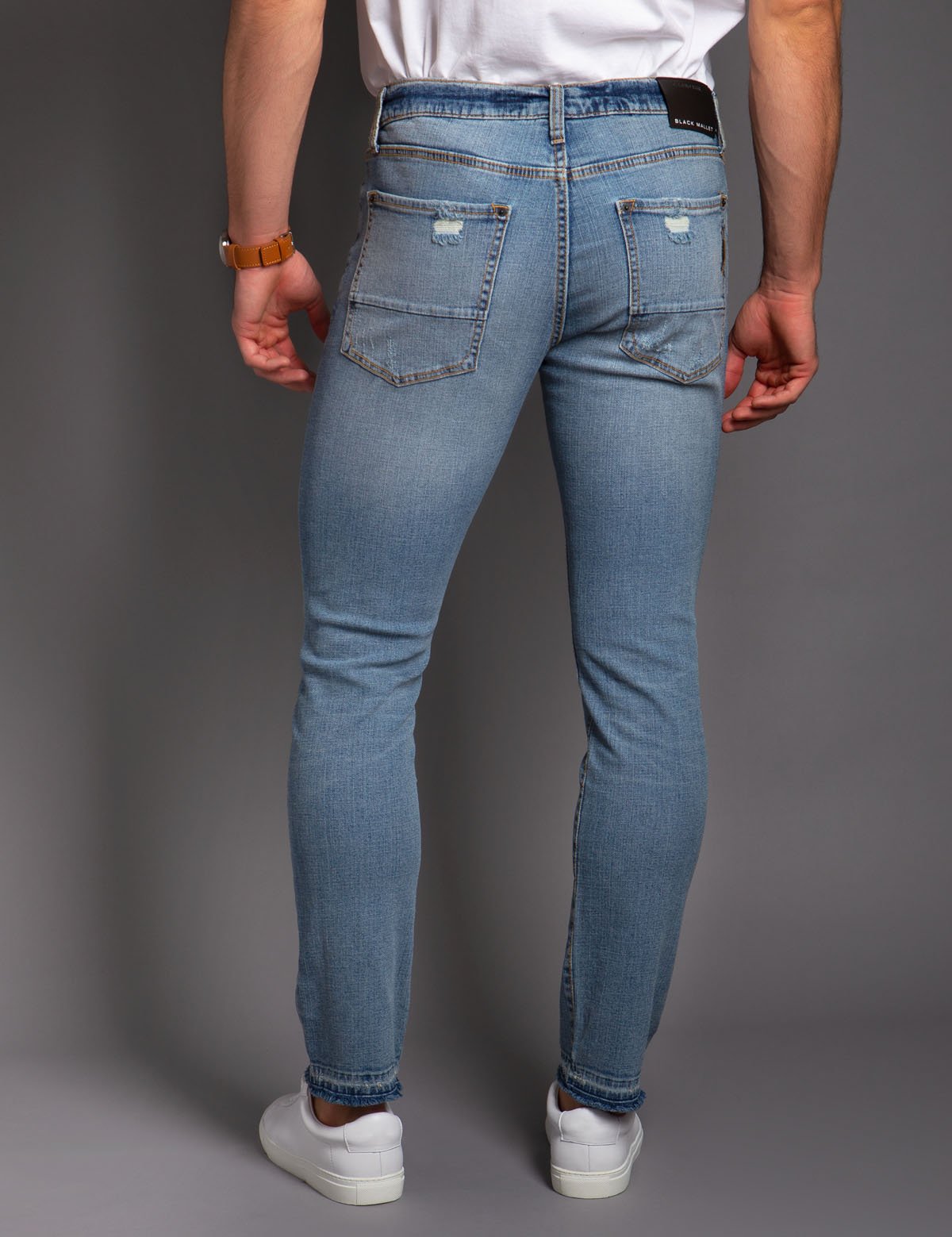 Black Skinny Fit Denim Jeans | Mallet