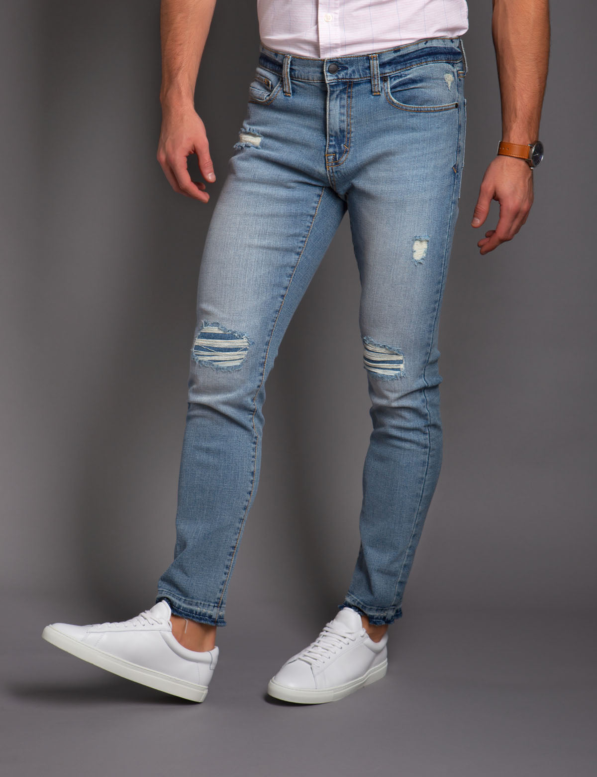 Black Skinny Fit Denim Jeans | Mallet