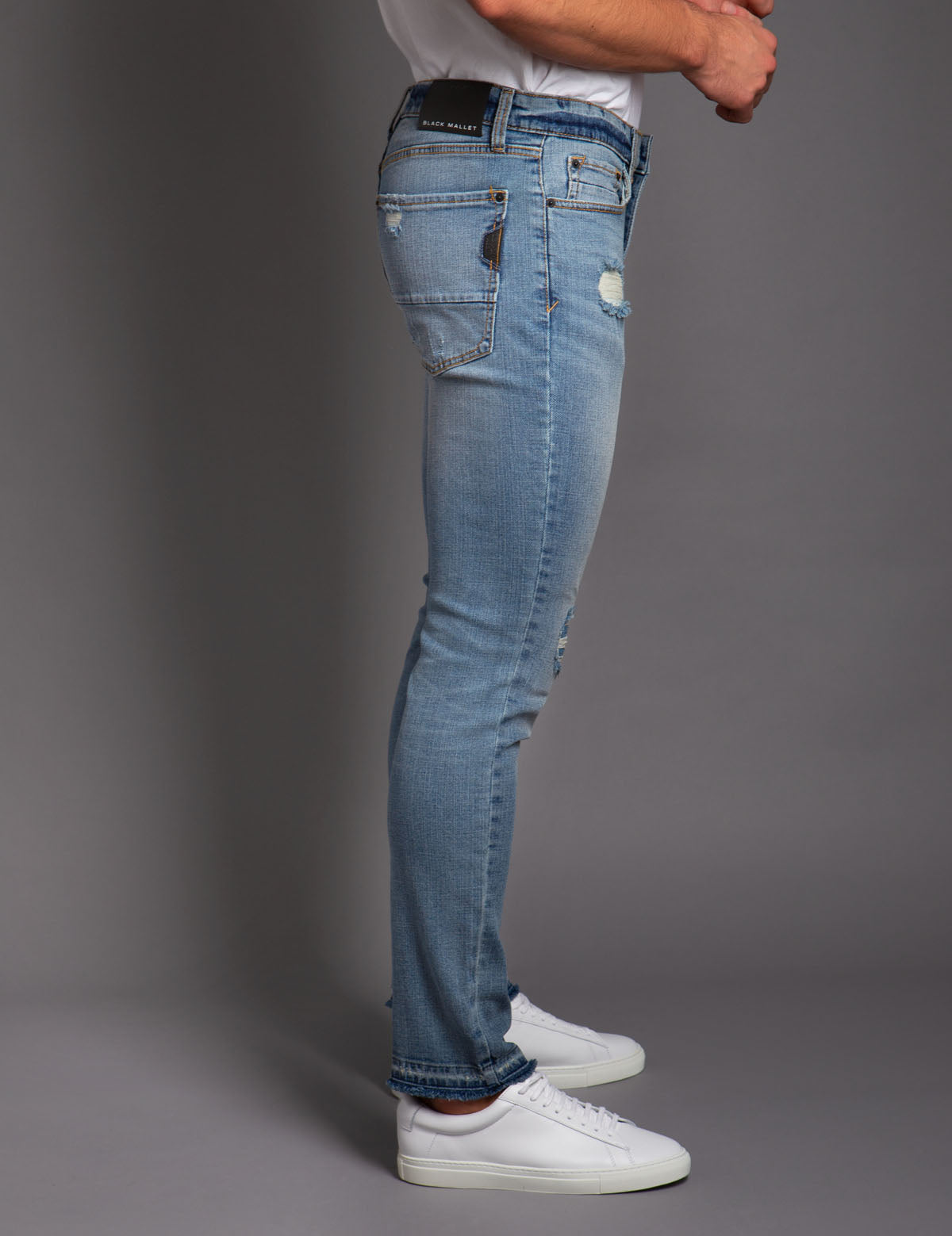 Black Skinny Fit Denim Jeans | Mallet