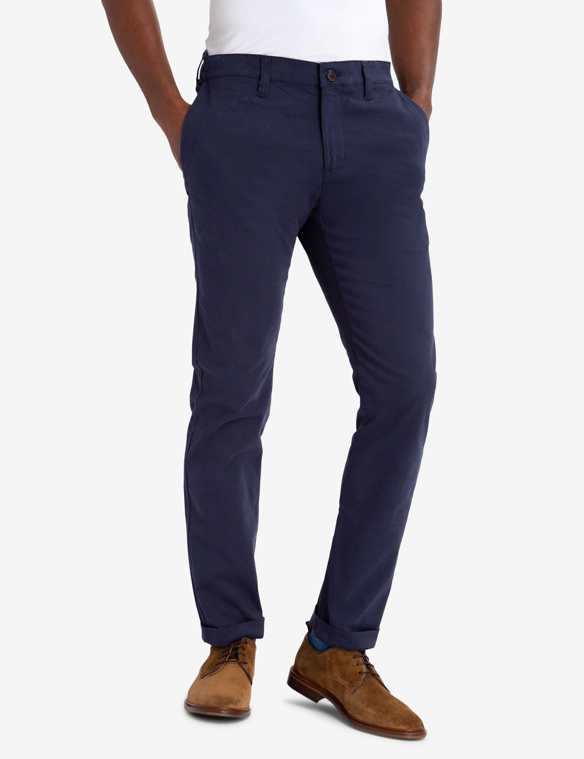 Skinny Stretch Twill Chinos for Men | Black Mallet Collection
