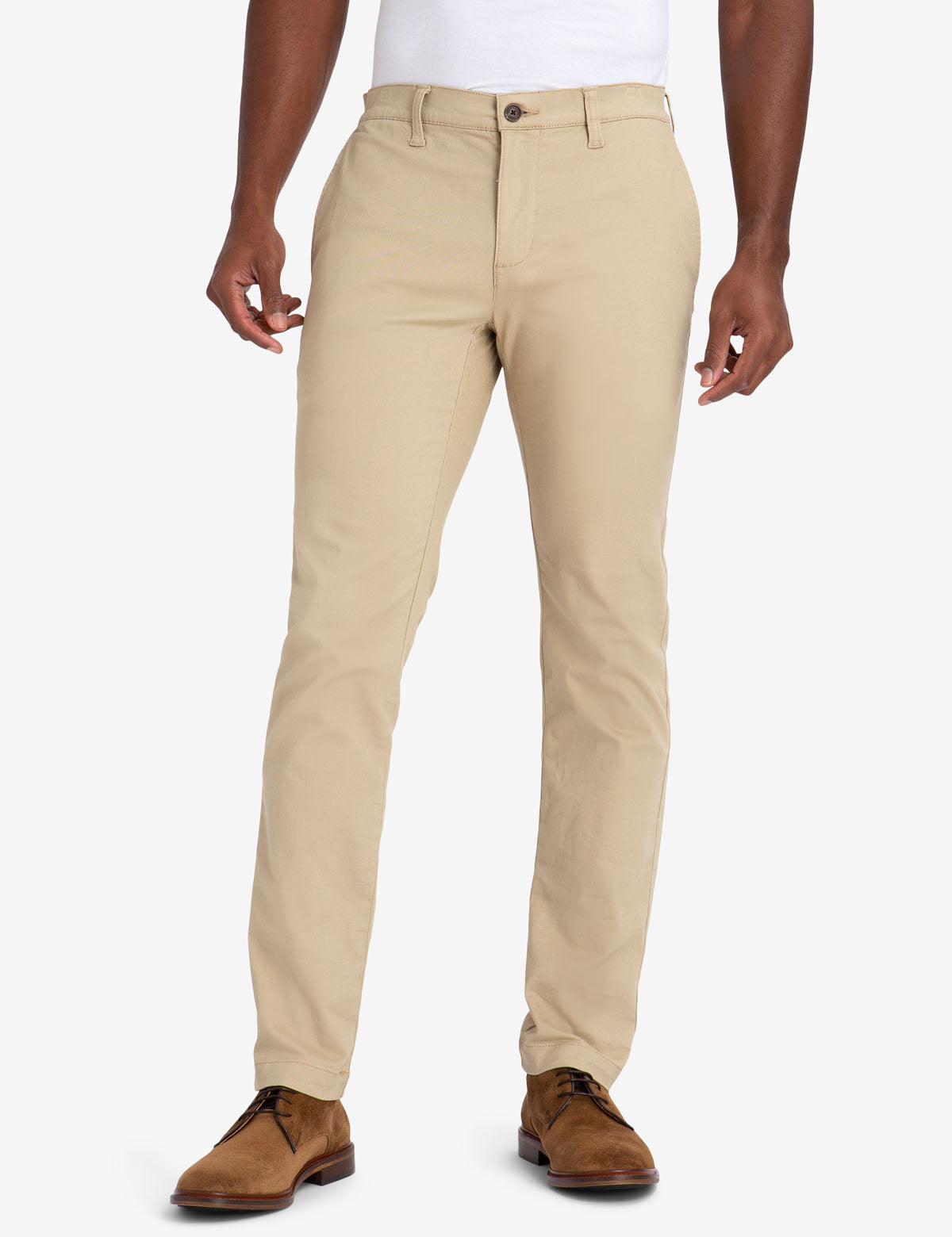 Skinny Stretch Twill Chinos for Men | Black Mallet Collection