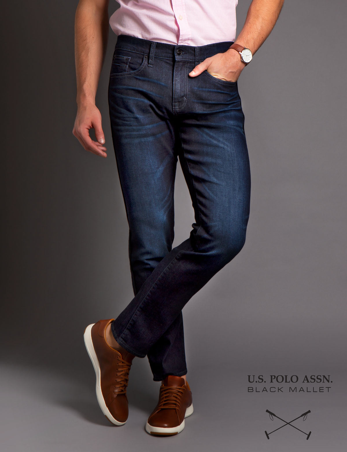 Slim Fit Black Denim Jeans for Men | Black Mallet