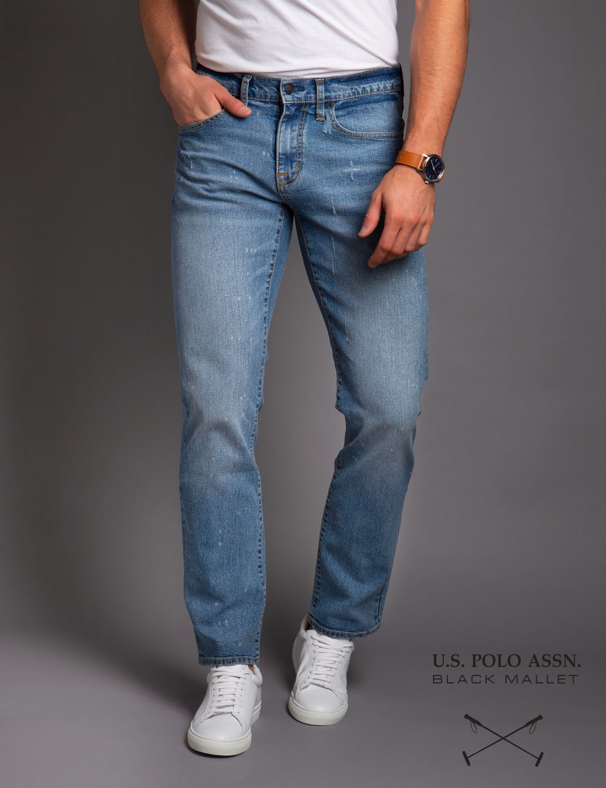Slim Fit Black Denim Jeans for Men | Black Mallet