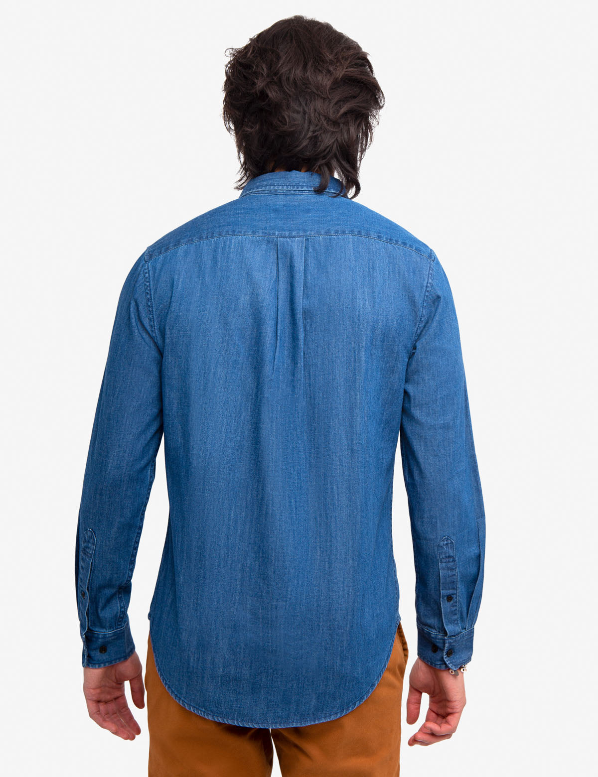 Slim Fit Denim Shirt for Men | Black Mallet Cotton Button-Up