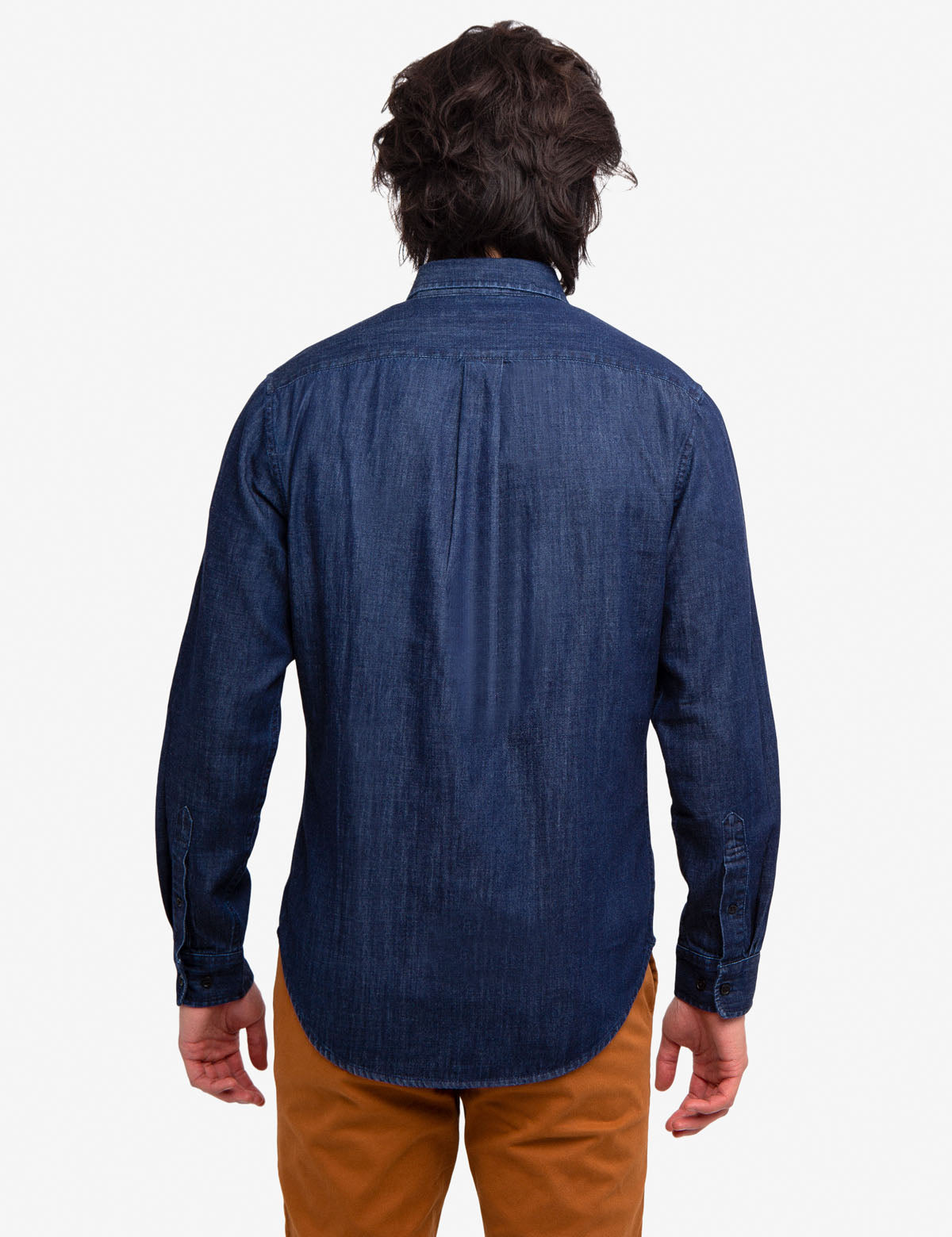 Slim Fit Denim Shirt for Men | Black Mallet Cotton Button-Up