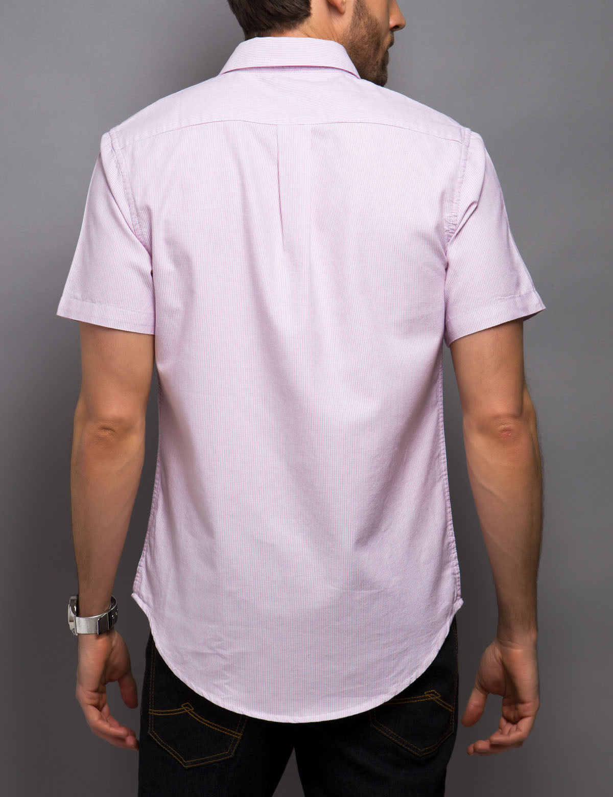 Black Slim Fit Cotton Shirt | Mallet