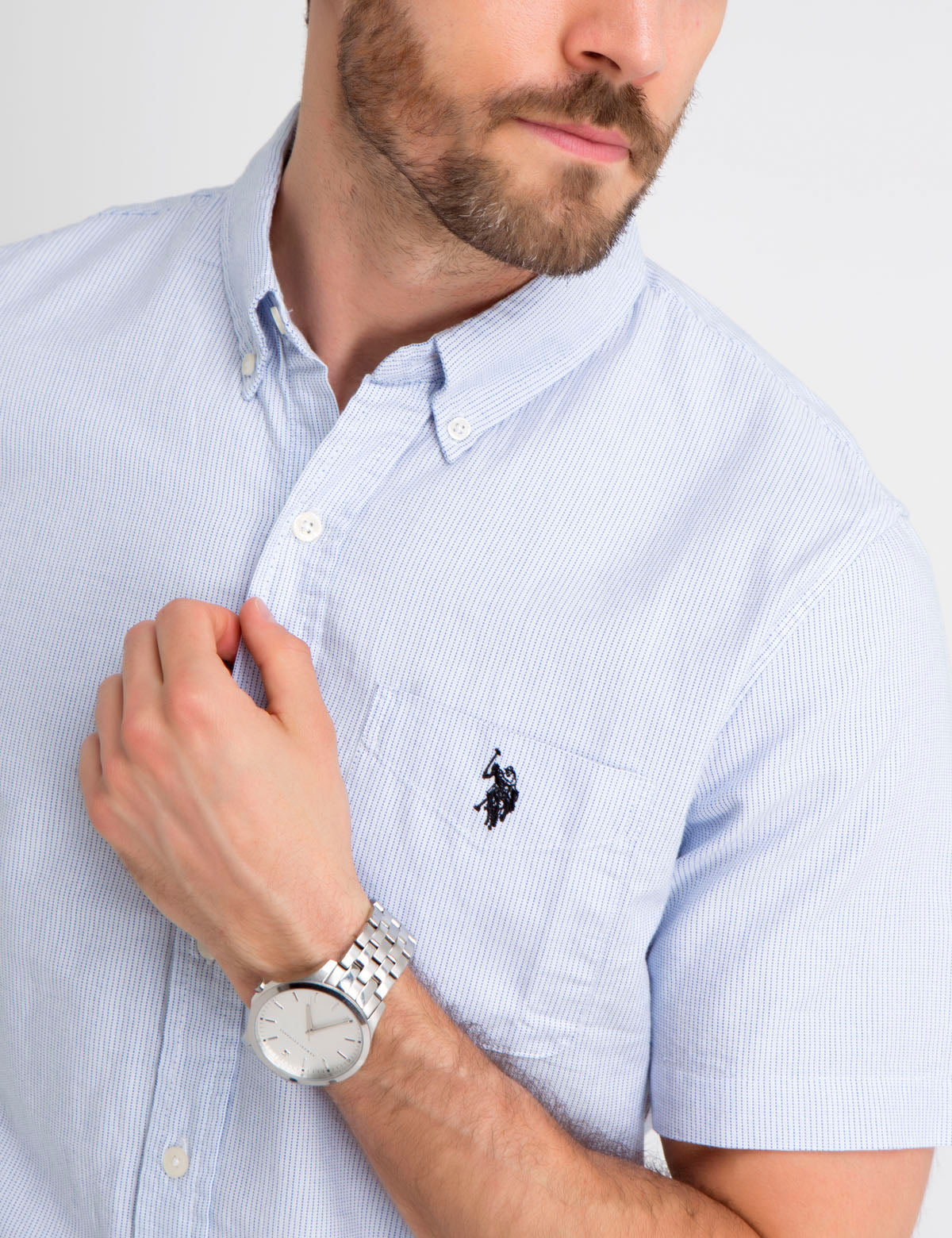 Black Slim Fit Cotton Shirt | Mallet