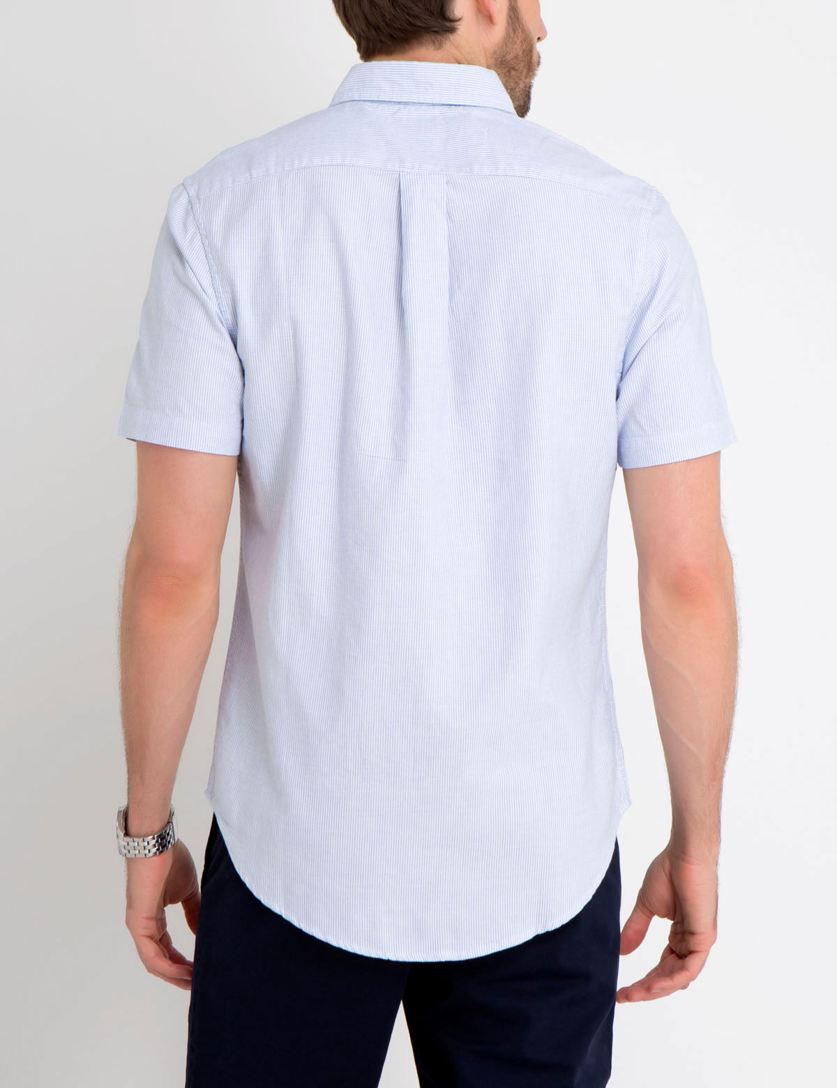 Black Slim Fit Cotton Shirt | Mallet