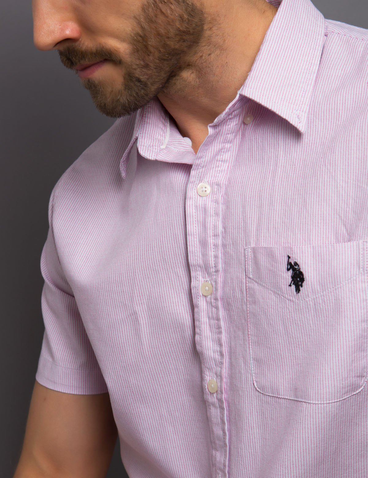 Black Slim Fit Cotton Shirt | Mallet