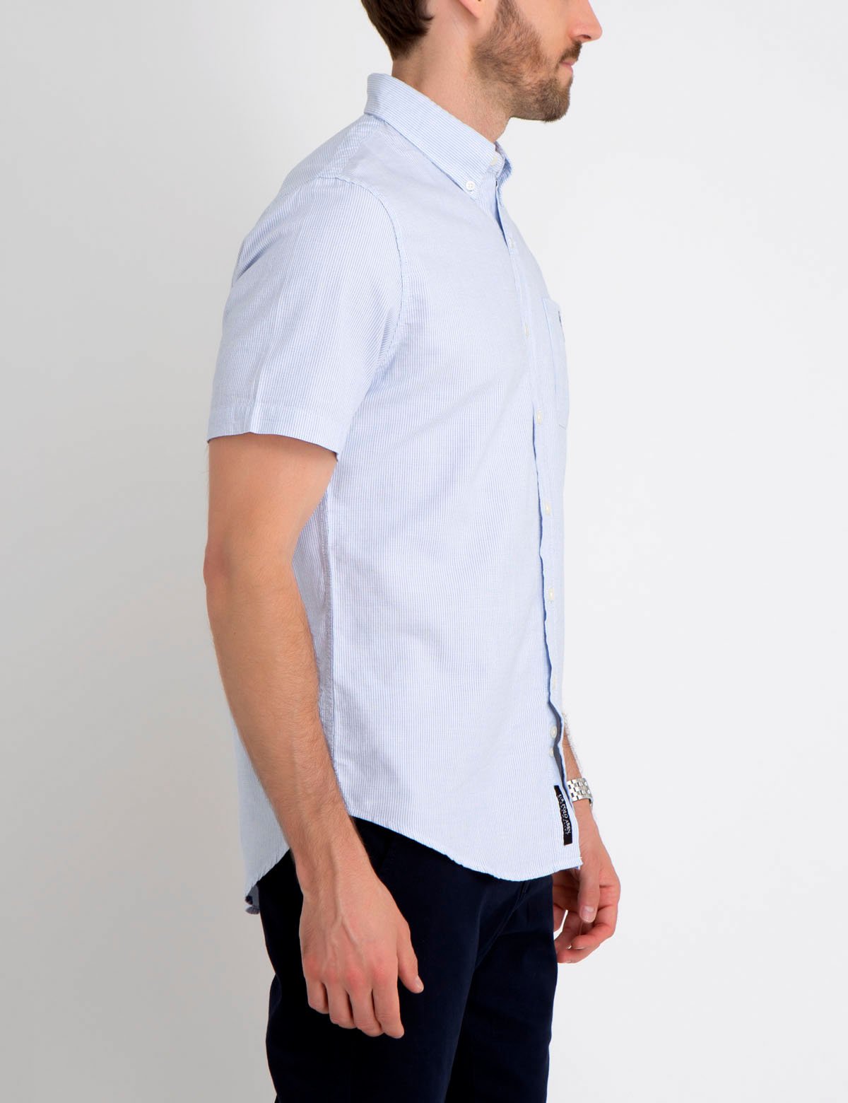 Black Slim Fit Cotton Shirt | Mallet