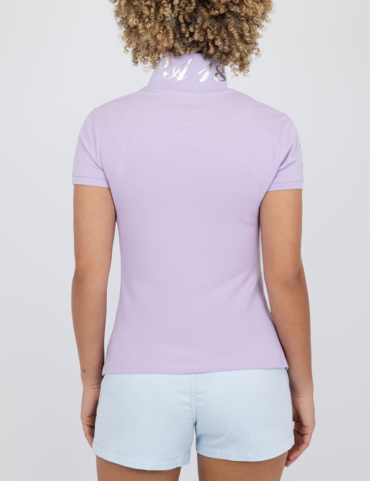 Metallic Print Polo Shirt for Men | USPA