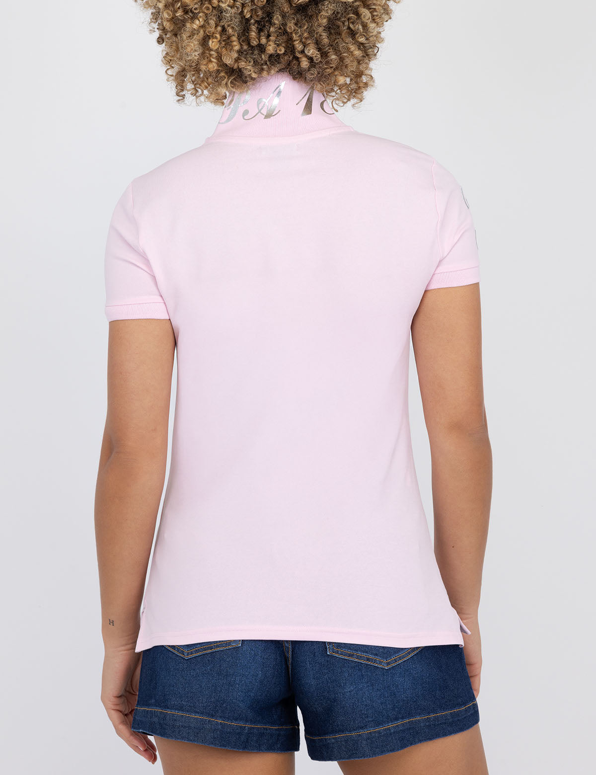 Metallic Print Polo Shirt for Men | USPA
